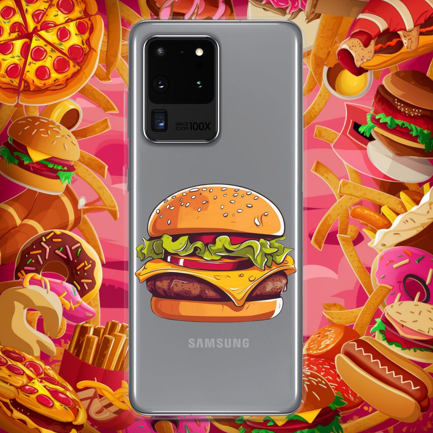 Cheeseburger I Love Burgers Clear Case for Samsung Next Cult Brand