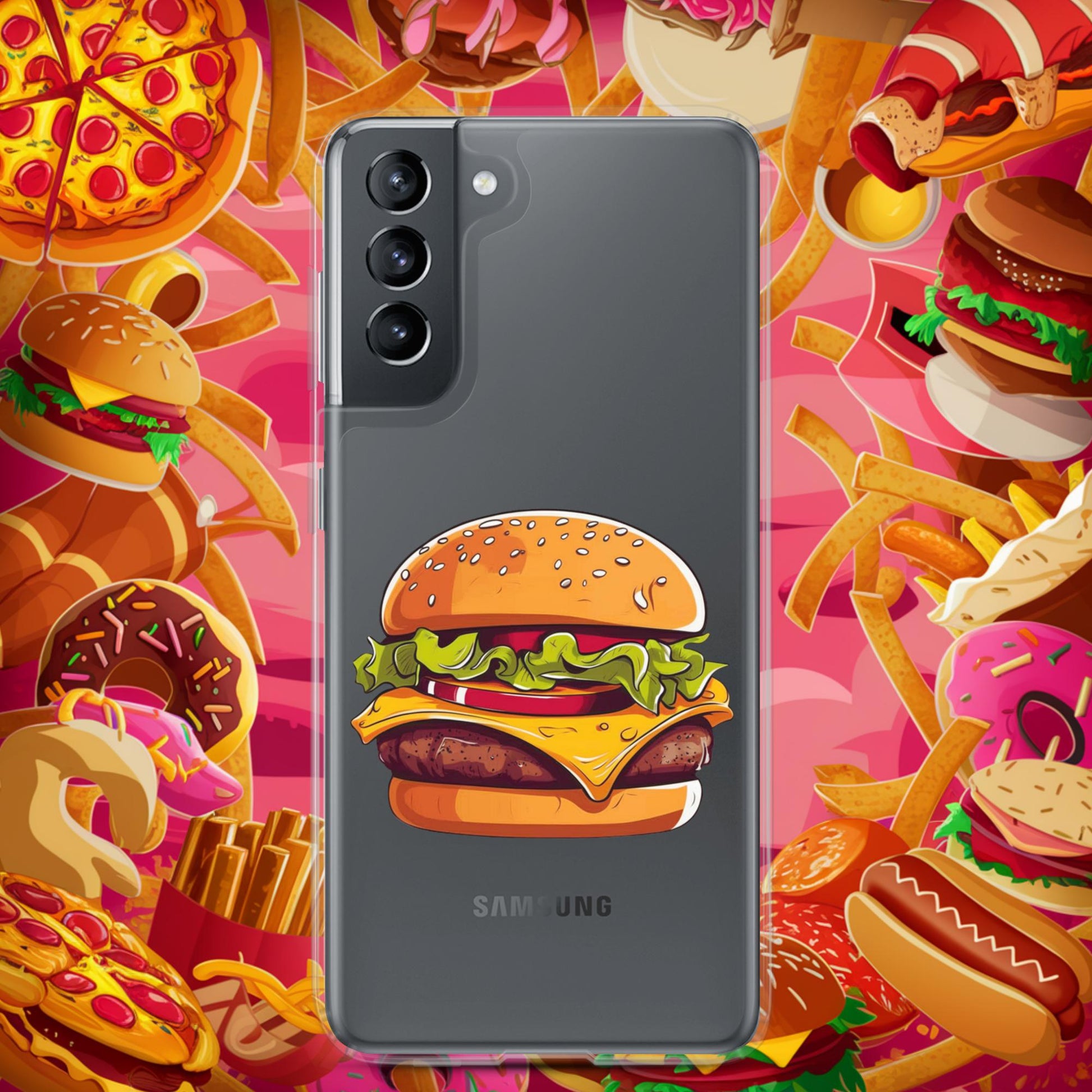 Cheeseburger I Love Burgers Clear Case for Samsung Next Cult Brand