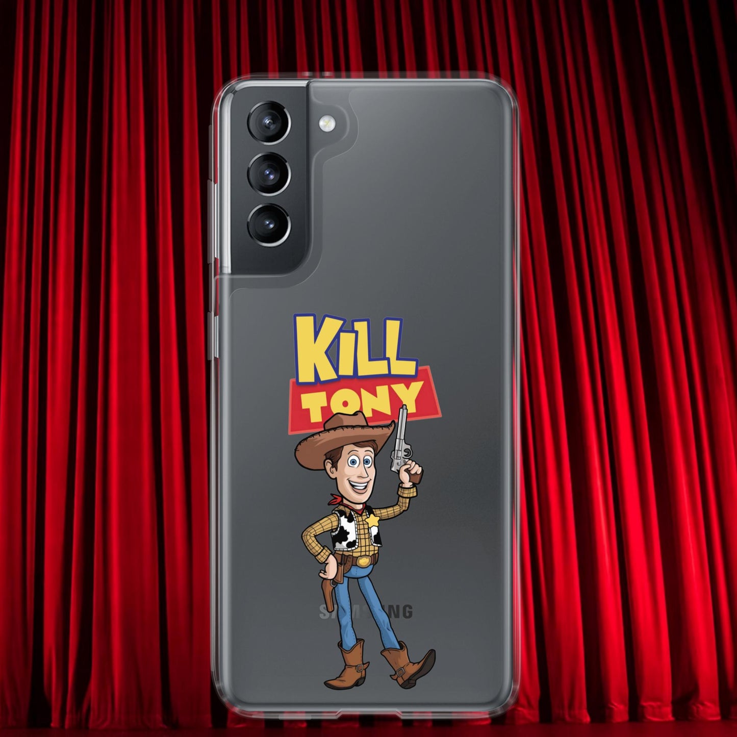 Kill Tony Hinchcliffe Toy Story Woody Funny Podcast Clear Case for Samsung