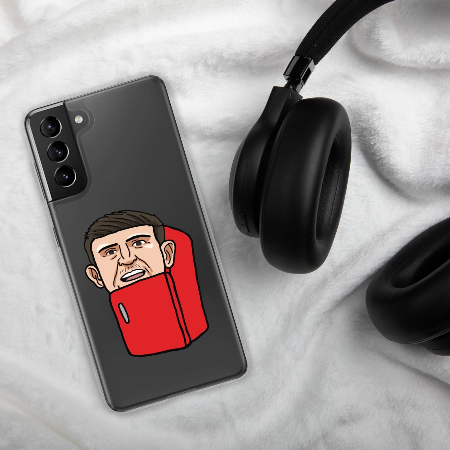 Harry ''The Fridge'' Maguire Clear Case for Samsung® Mobile Phone Cases Football Harry Maguire Manchester United The Fridge Next Cult Brand