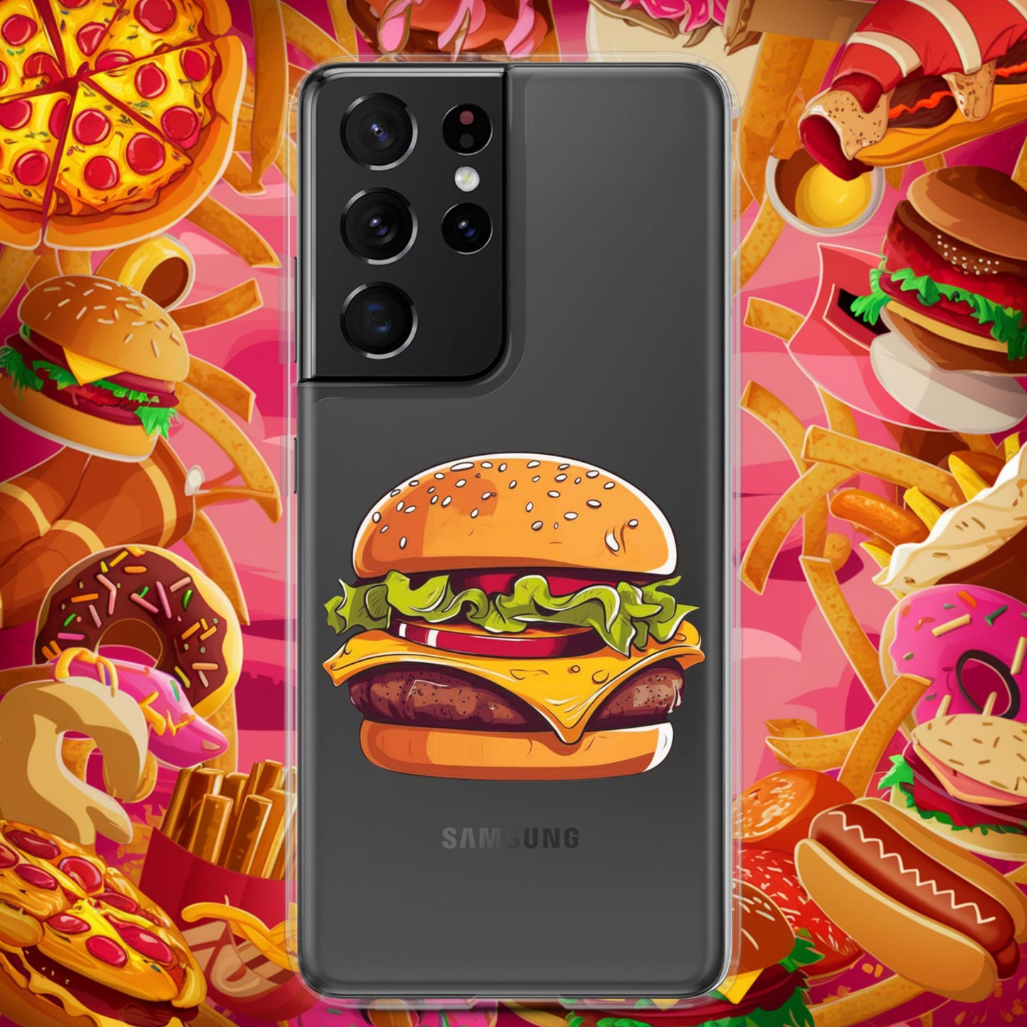 Cheeseburger I Love Burgers Clear Case for Samsung Next Cult Brand