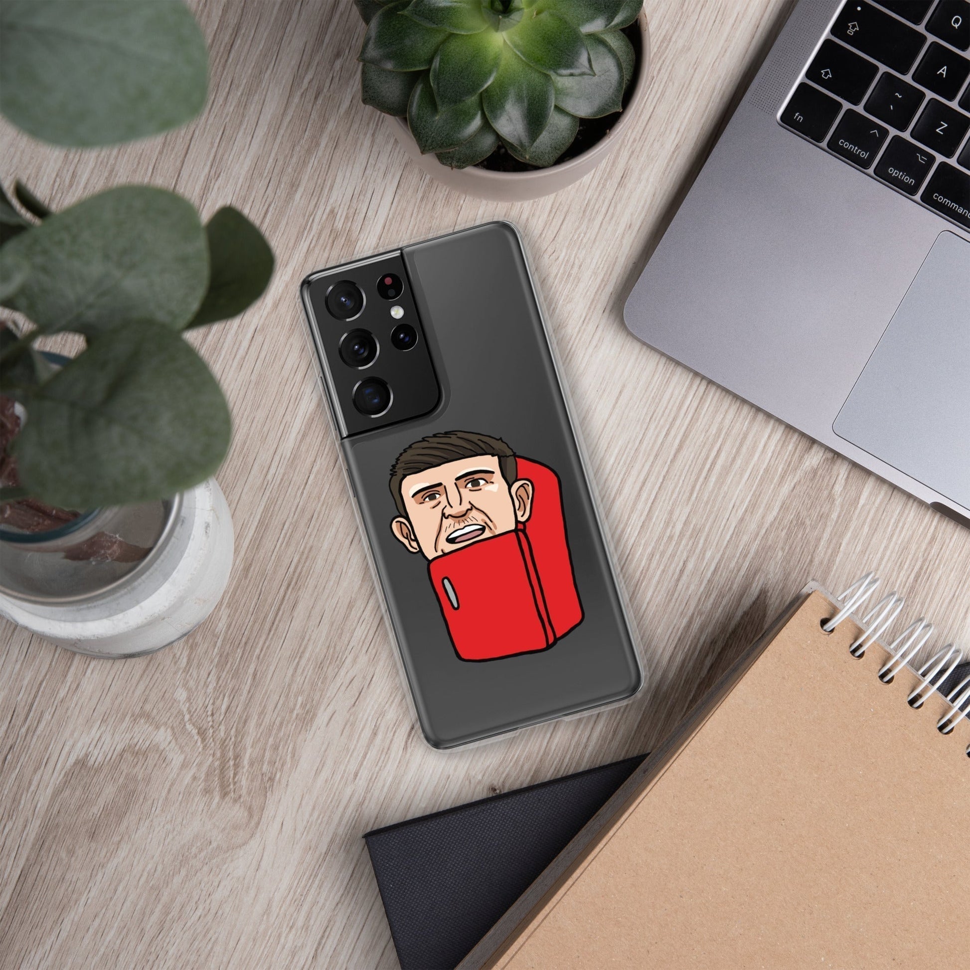 Harry ''The Fridge'' Maguire Clear Case for Samsung® Samsung Galaxy S21 Ultra Mobile Phone Cases Football Harry Maguire Manchester United The Fridge Next Cult Brand