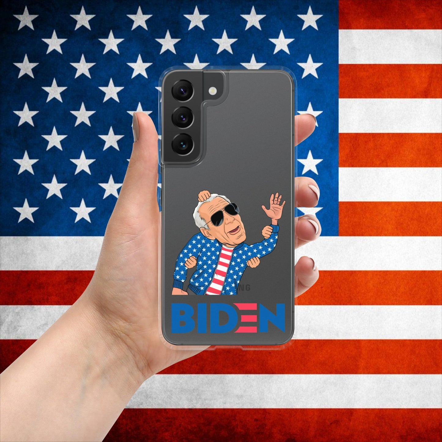 Weekend at Biden's Joe Biden Meme Democrat Republican Trump Gift Biden Gift 90s Vintage Clear Case for Samsung Next Cult Brand