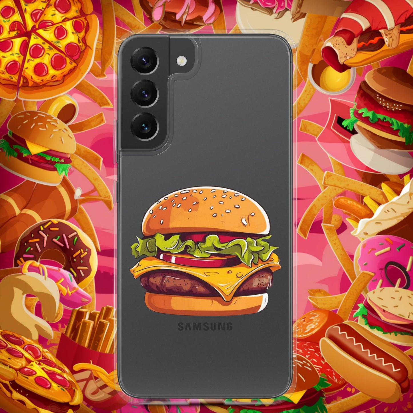 Cheeseburger I Love Burgers Clear Case for Samsung Next Cult Brand