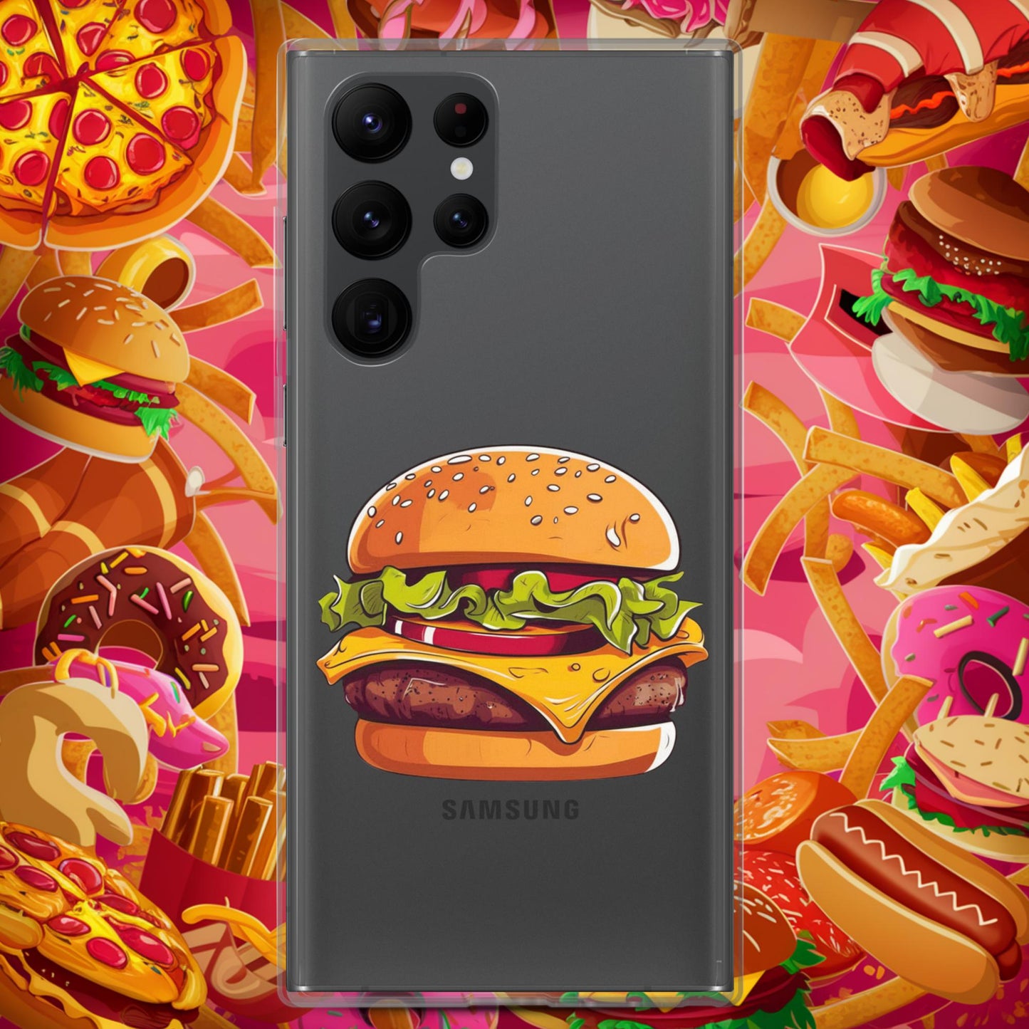 Cheeseburger I Love Burgers Clear Case for Samsung Next Cult Brand