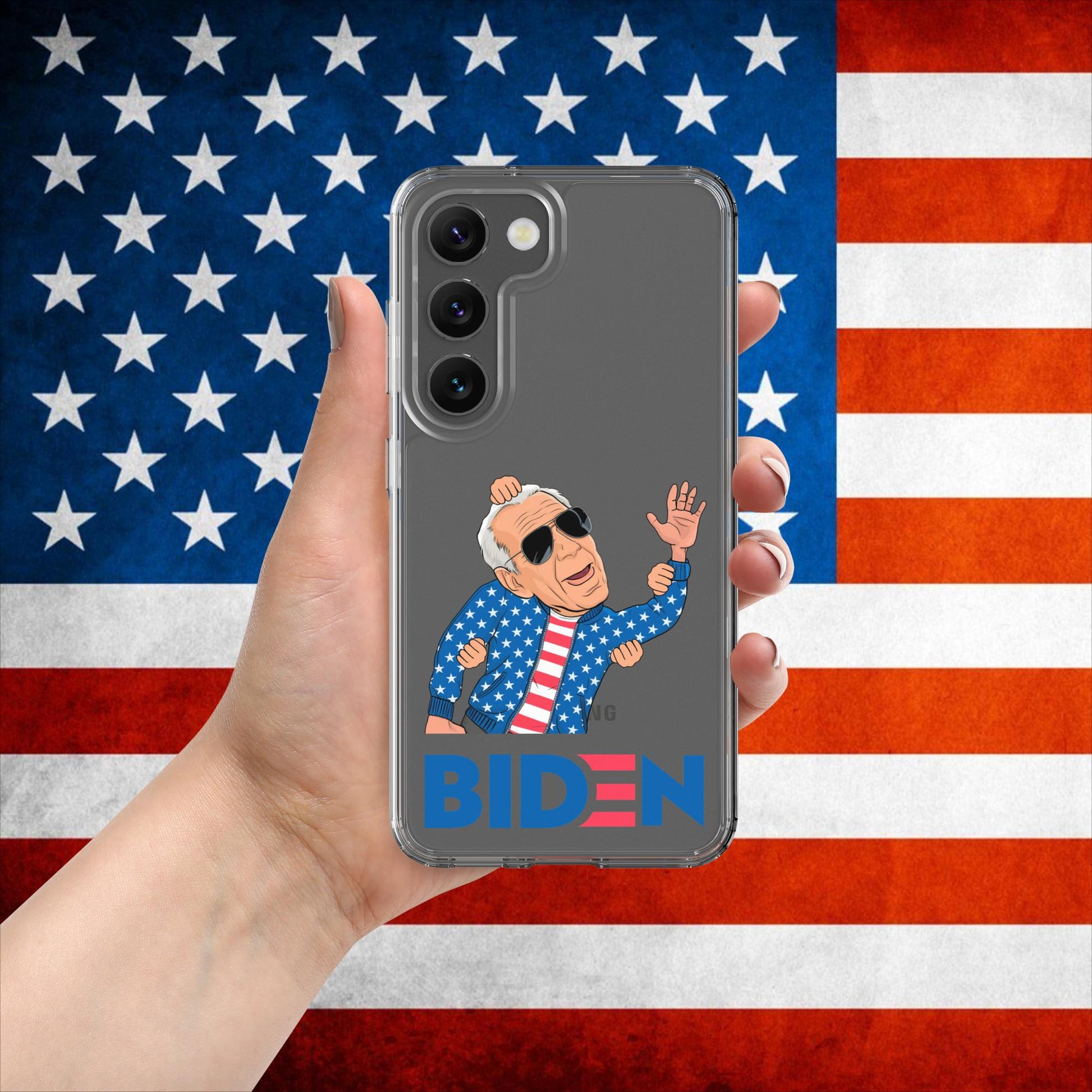 Weekend at Biden's Joe Biden Meme Democrat Republican Trump Gift Biden Gift 90s Vintage Clear Case for Samsung Next Cult Brand