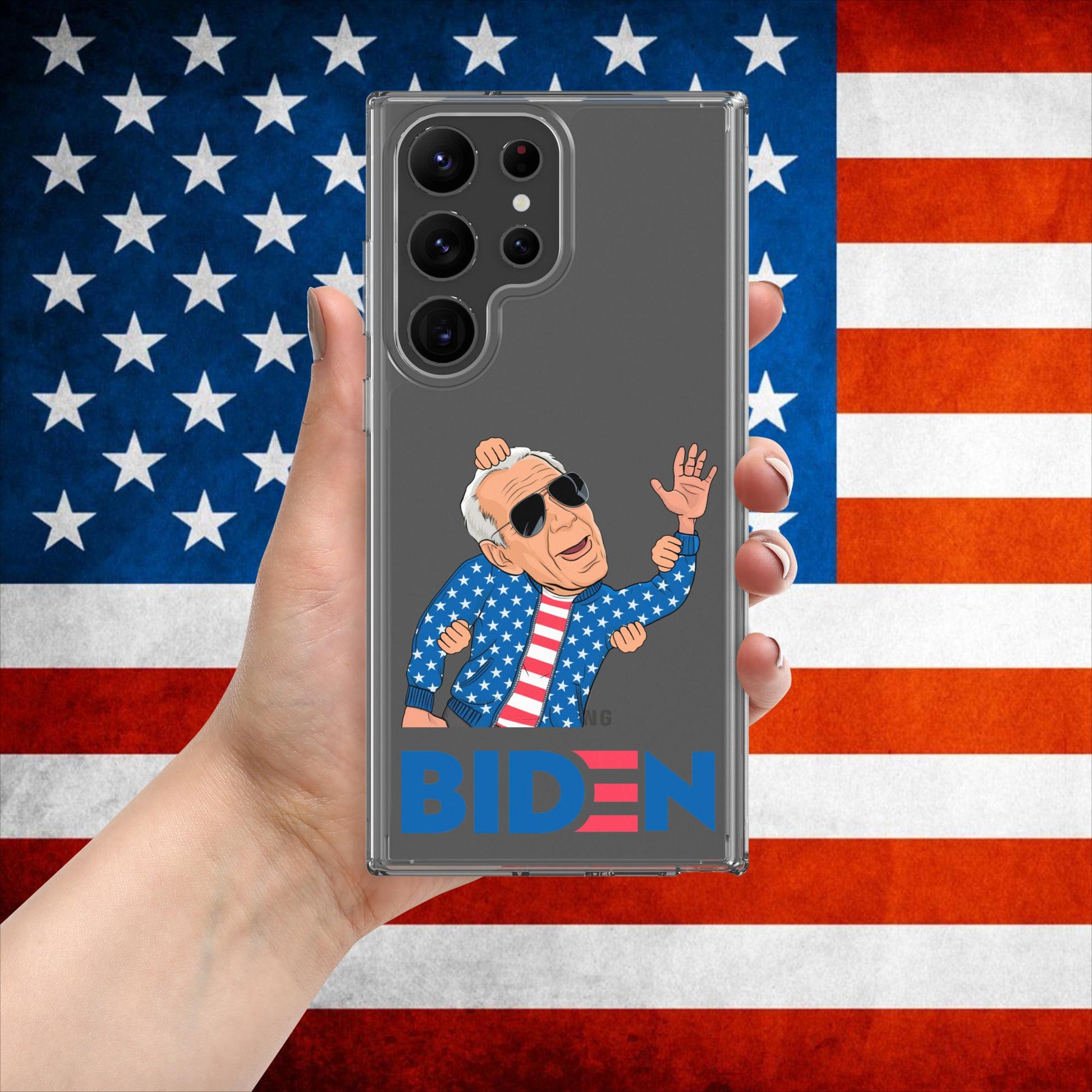 Weekend at Biden's Joe Biden Meme Democrat Republican Trump Gift Biden Gift 90s Vintage Clear Case for Samsung Next Cult Brand