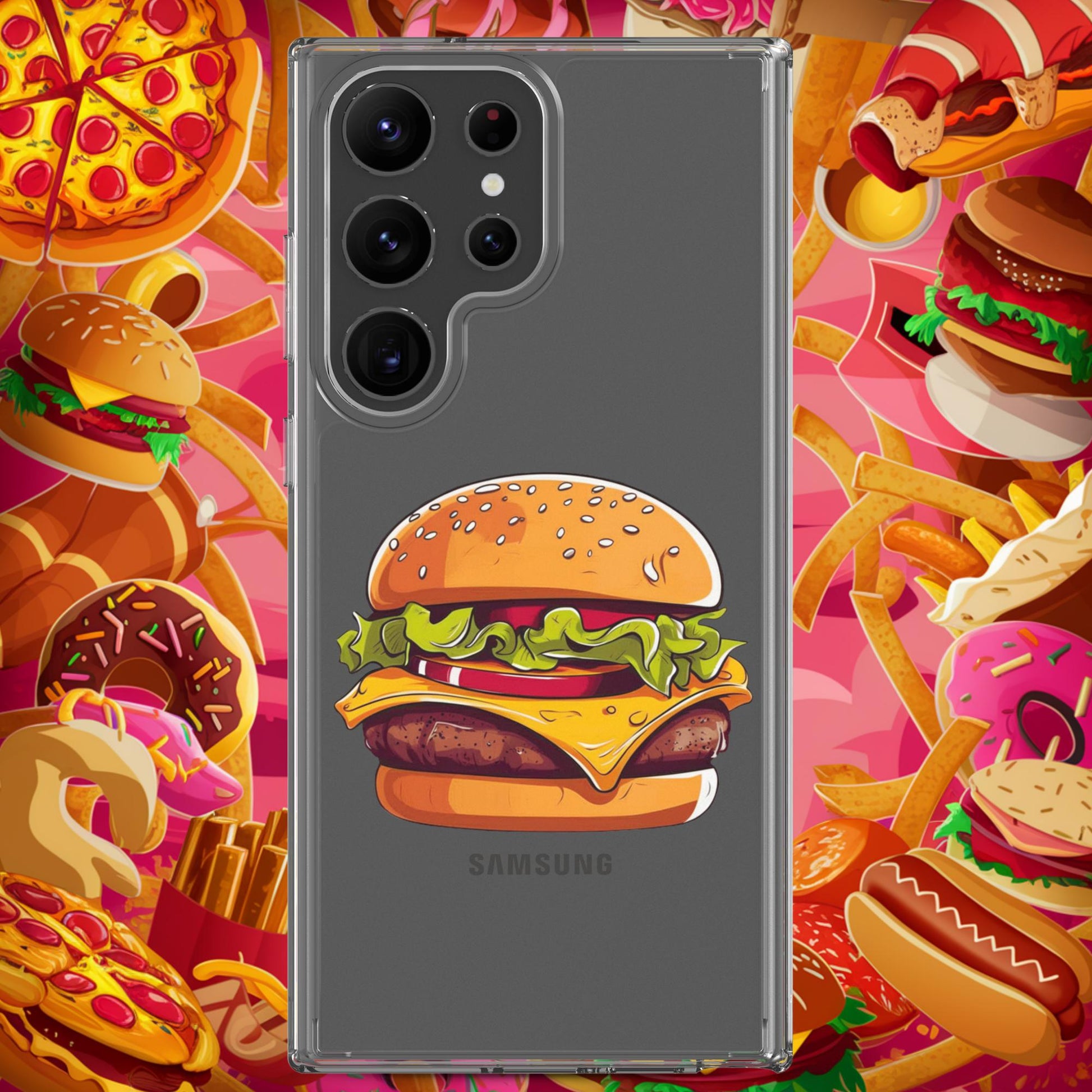 Cheeseburger I Love Burgers Clear Case for Samsung Next Cult Brand