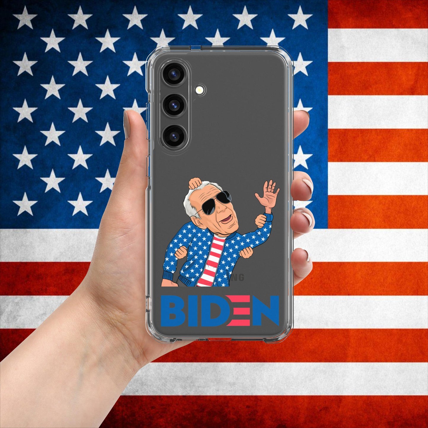 Weekend at Biden's Joe Biden Meme Democrat Republican Trump Gift Biden Gift 90s Vintage Clear Case for Samsung Next Cult Brand