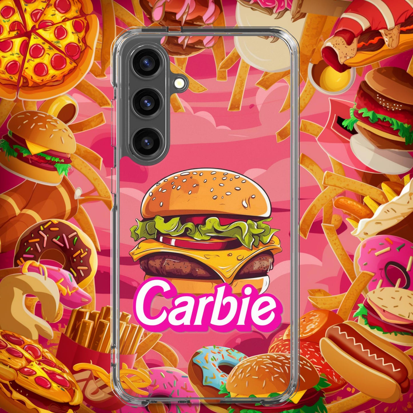 Carbie Barbie Cheeseburger Clear Case for Samsung Next Cult Brand