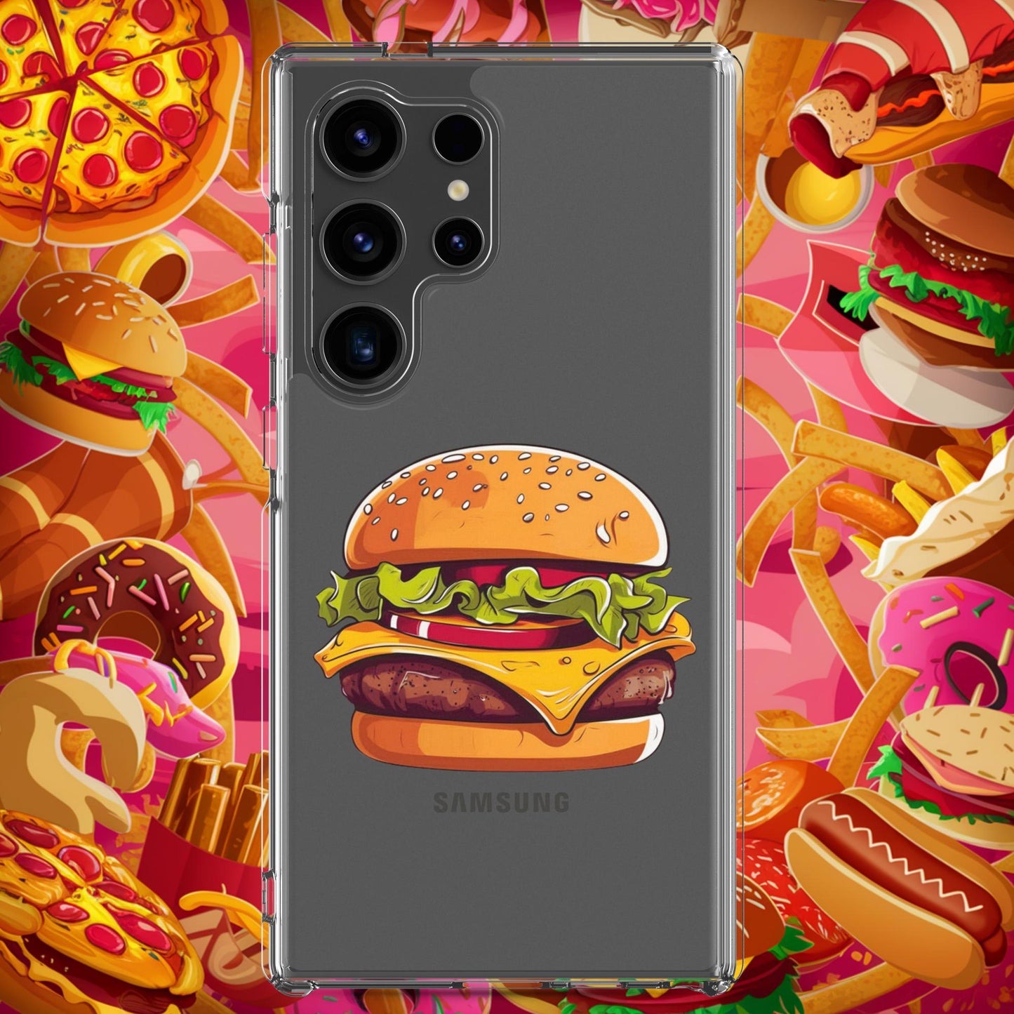 Cheeseburger I Love Burgers Clear Case for Samsung Next Cult Brand