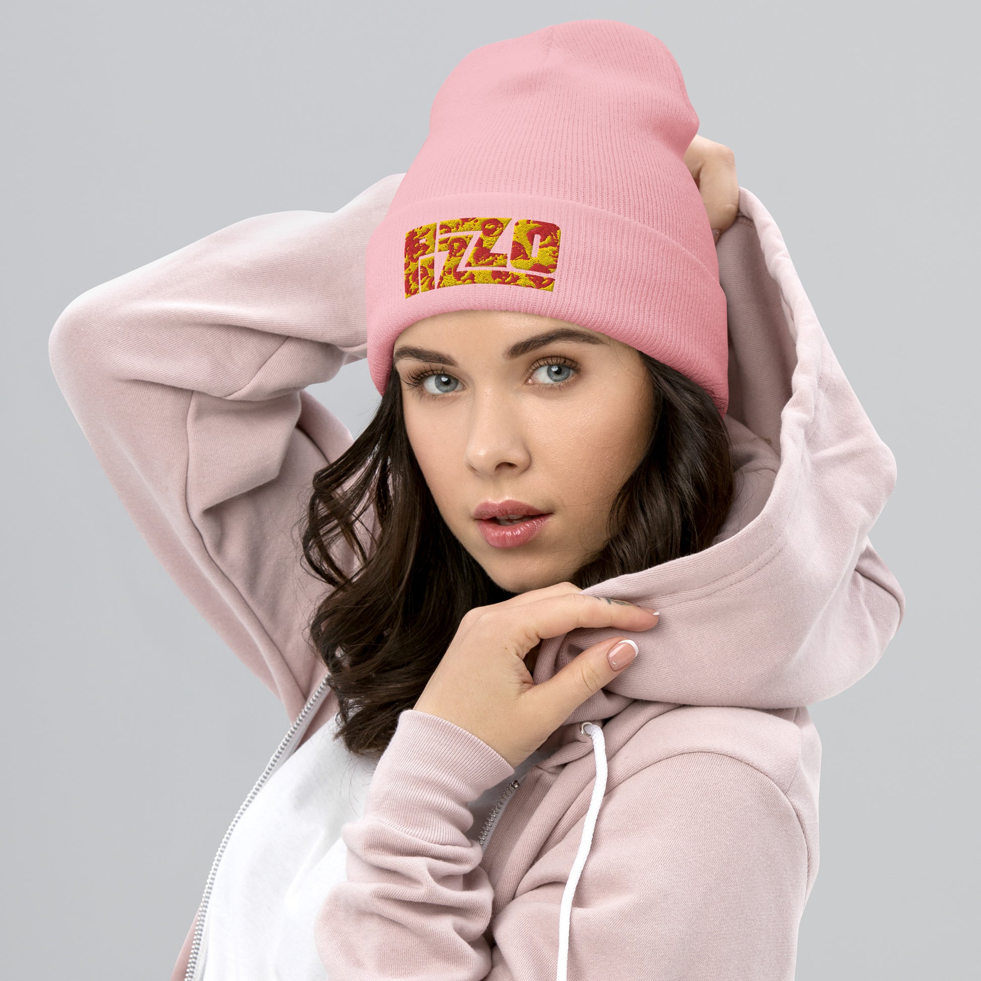 Pizzo Lizzo Pizza Lizzo Merch Lizzo Gift Song Lyrics Lizzo Cuffed Beanie Baby Pink Hats Lizzo Music Next Cult Brand