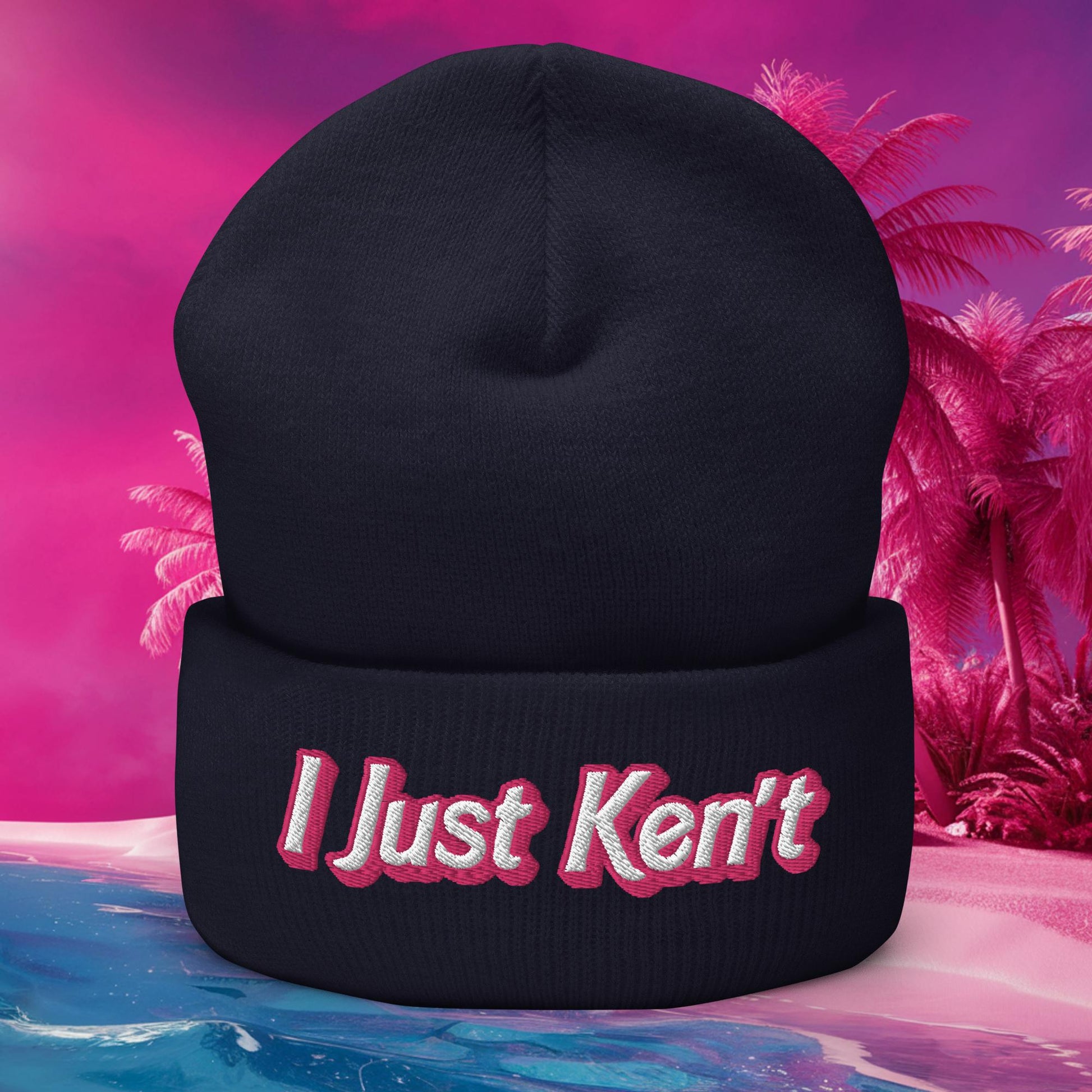 I Just Ken't Ken Barbie Movie Cuffed Beanie Next Cult Brand