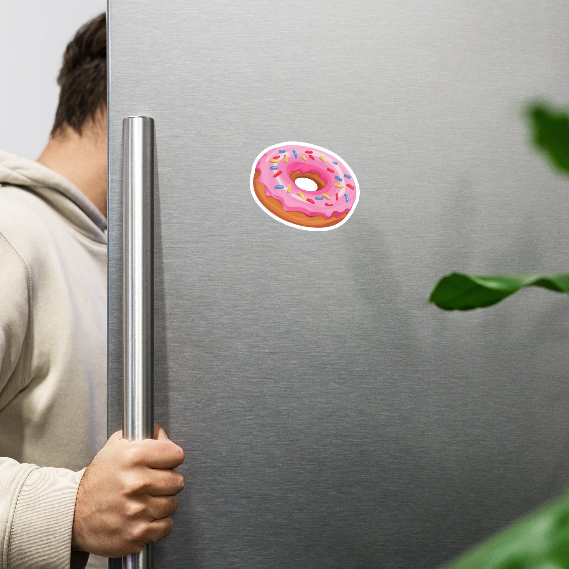 Pink Donut with sprinkles Magnet Next Cult Brand