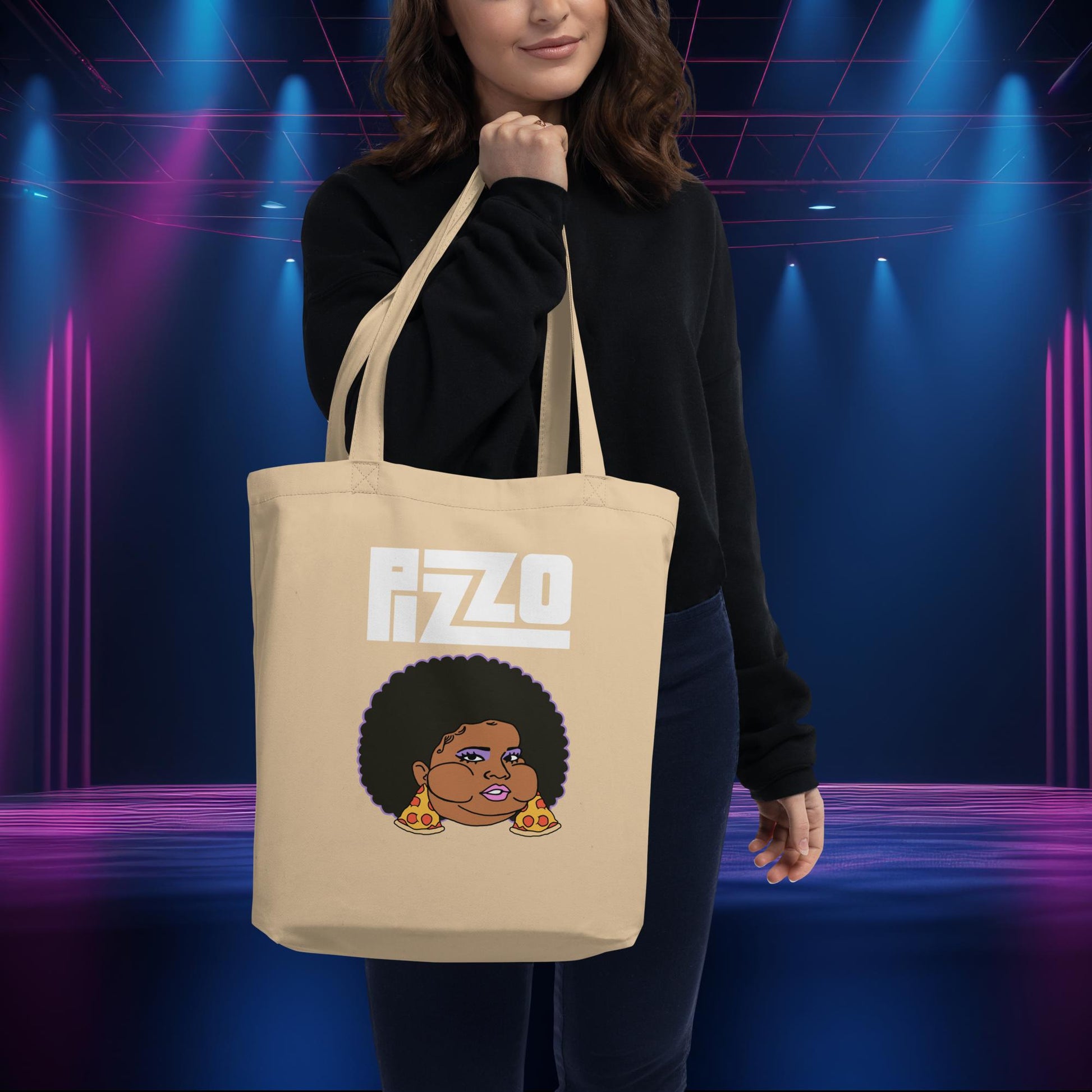 Pizzo Lizzo Pizza Lizzo Merch Lizzo Gift Song Lyrics Lizzo Eco Tote Bag Next Cult Brand