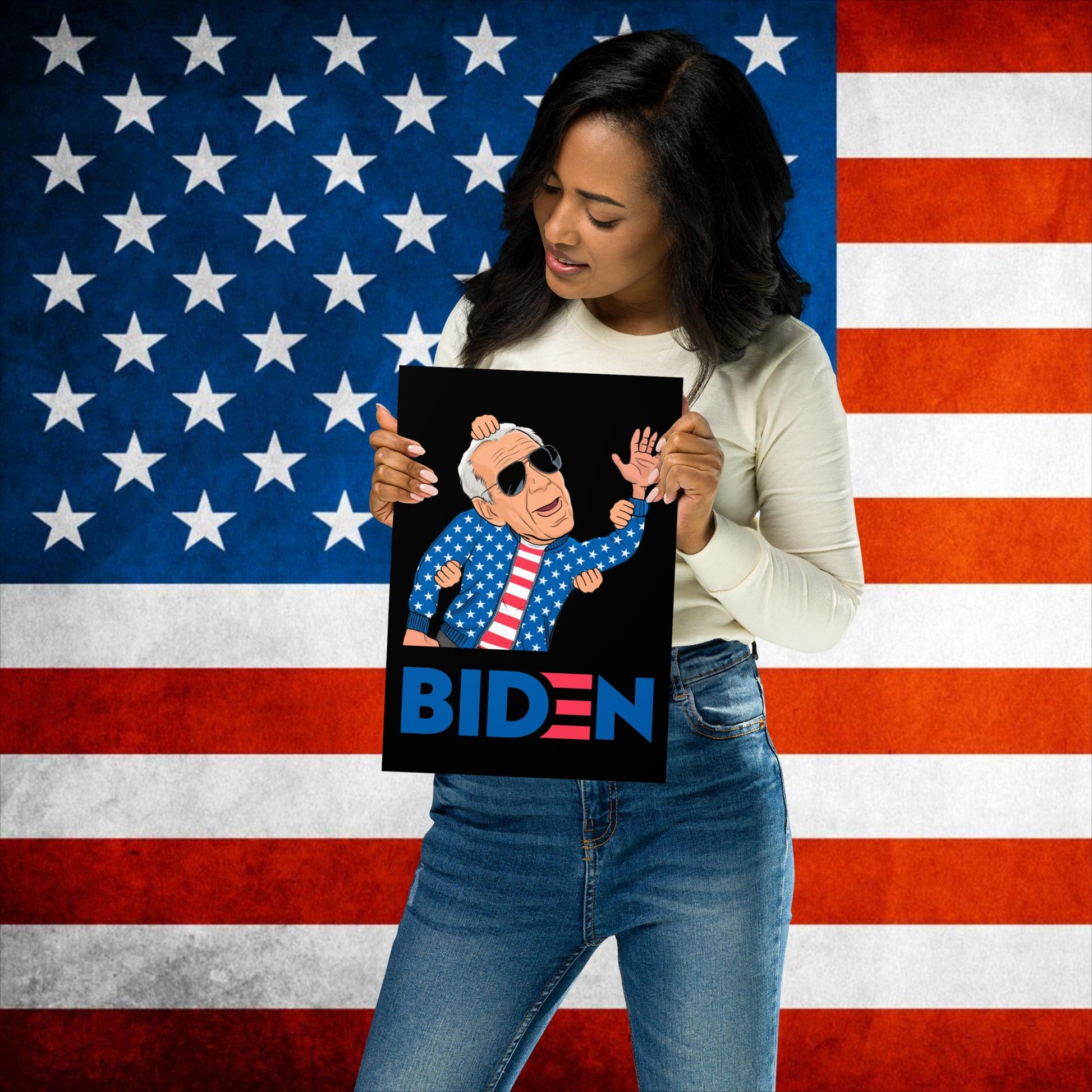 Weekend at Biden's Joe Biden Meme Democrat Republican Trump Gift Biden Gift 90s Vintage Poster Next Cult Brand