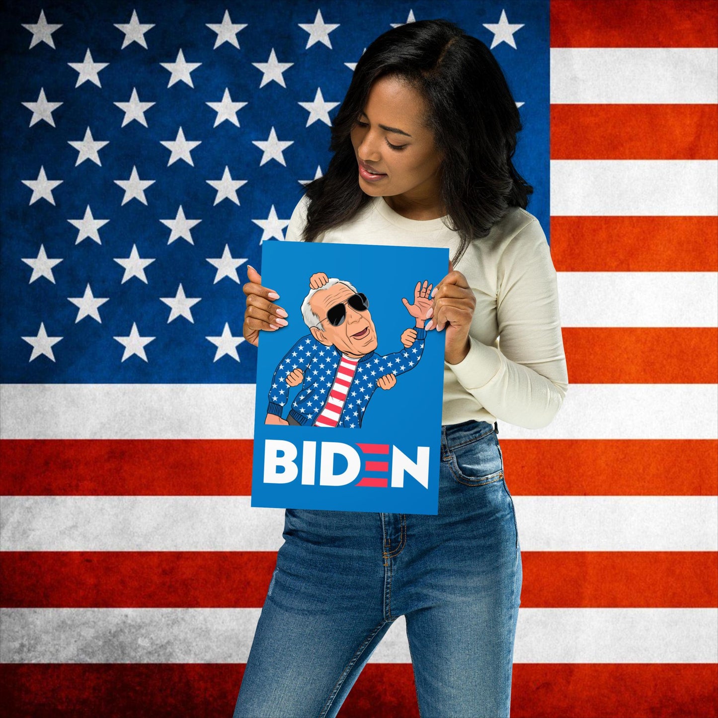 Weekend at Biden's Joe Biden Meme Democrat Republican Trump Gift Biden Gift 90s Vintage Poster Next Cult Brand