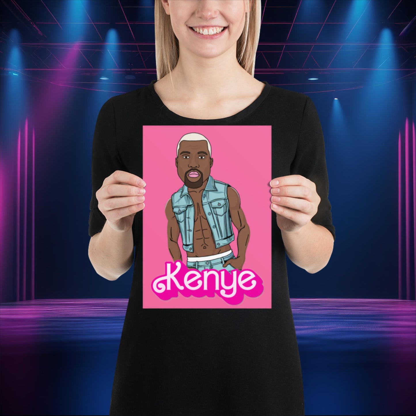 Kenye Barbie Ken Ryan Gosling Kanye West Poster Next Cult Brand