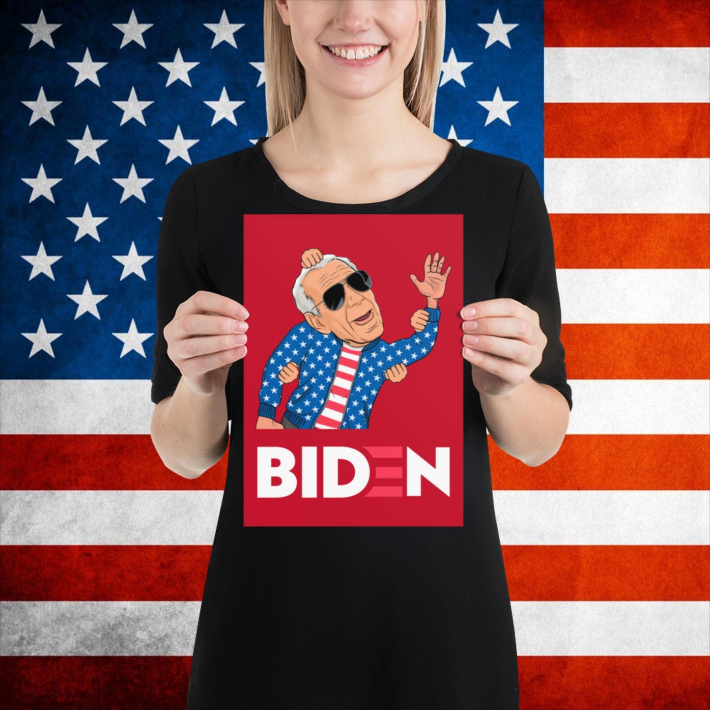 Weekend at Biden's Joe Biden Meme Democrat Republican Trump Gift Biden Gift 90s Vintage Poster Next Cult Brand