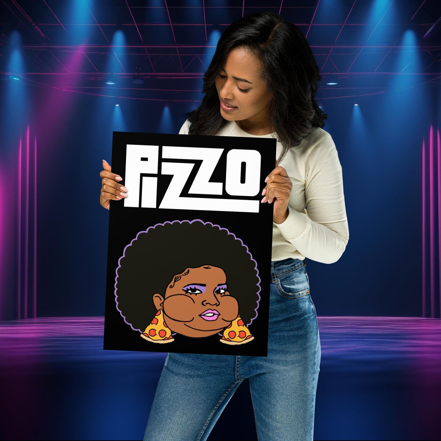 Pizzo Lizzo Pizza Lizzo Merch Lizzo Gift Song Lyrics Lizzo Poster Next Cult Brand