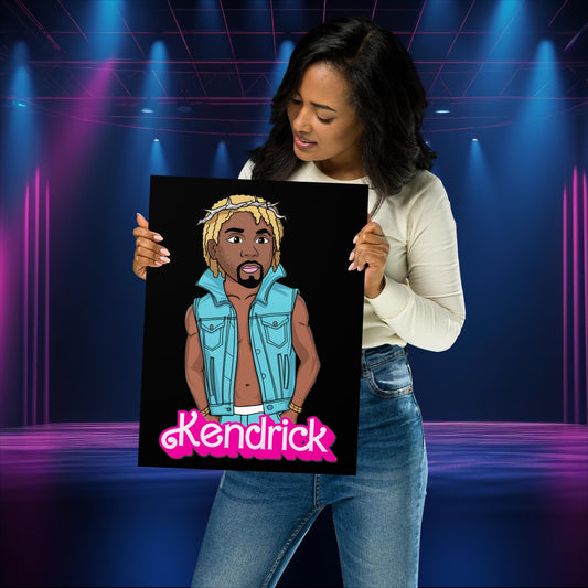 Kendrick Barbie Ken Ryan Gosling Kendrick Lamar Poster