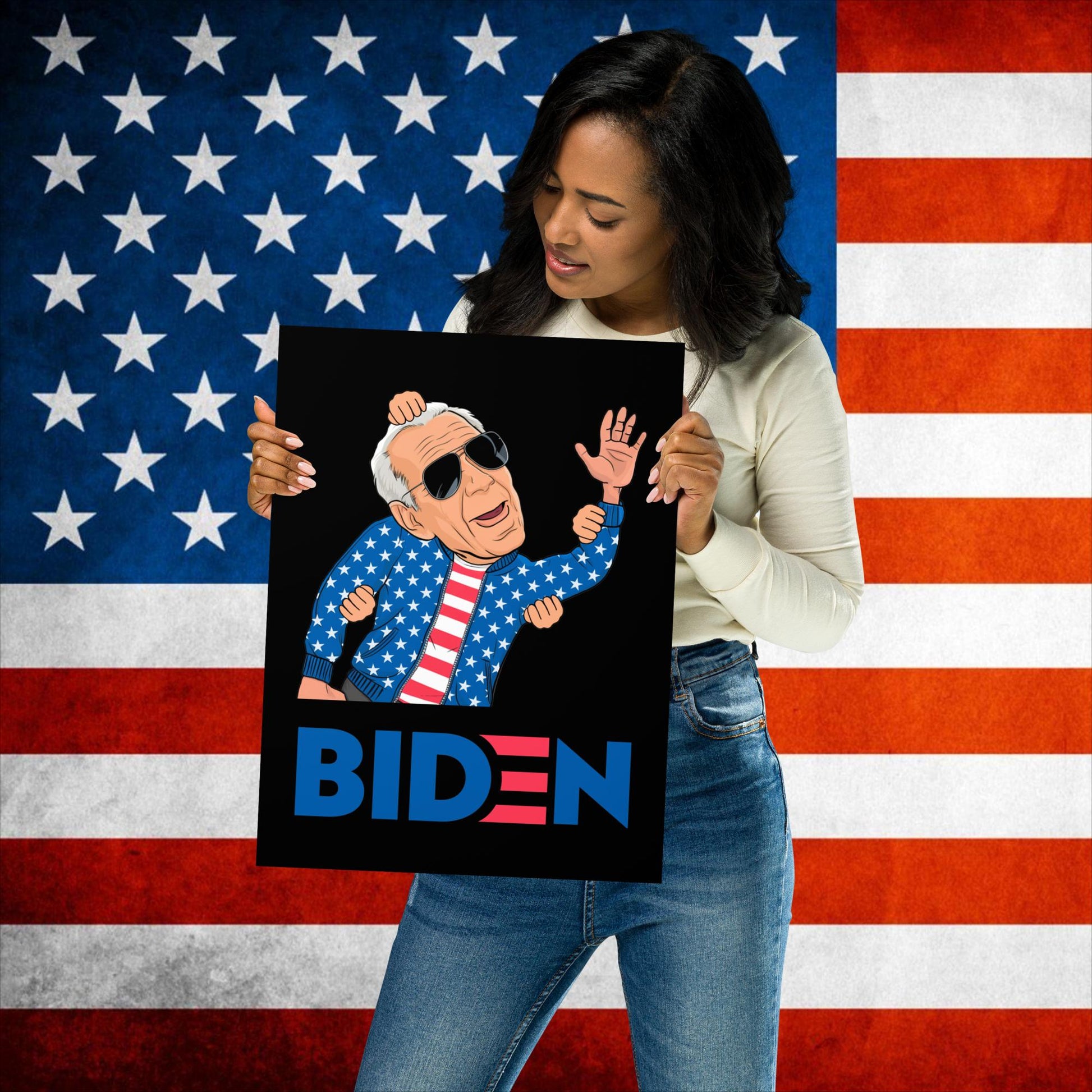 Weekend at Biden's Joe Biden Meme Democrat Republican Trump Gift Biden Gift 90s Vintage Poster Next Cult Brand