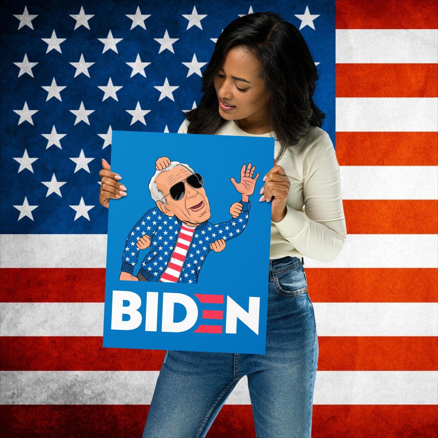 Weekend at Biden's Joe Biden Meme Democrat Republican Trump Gift Biden Gift 90s Vintage Poster Next Cult Brand