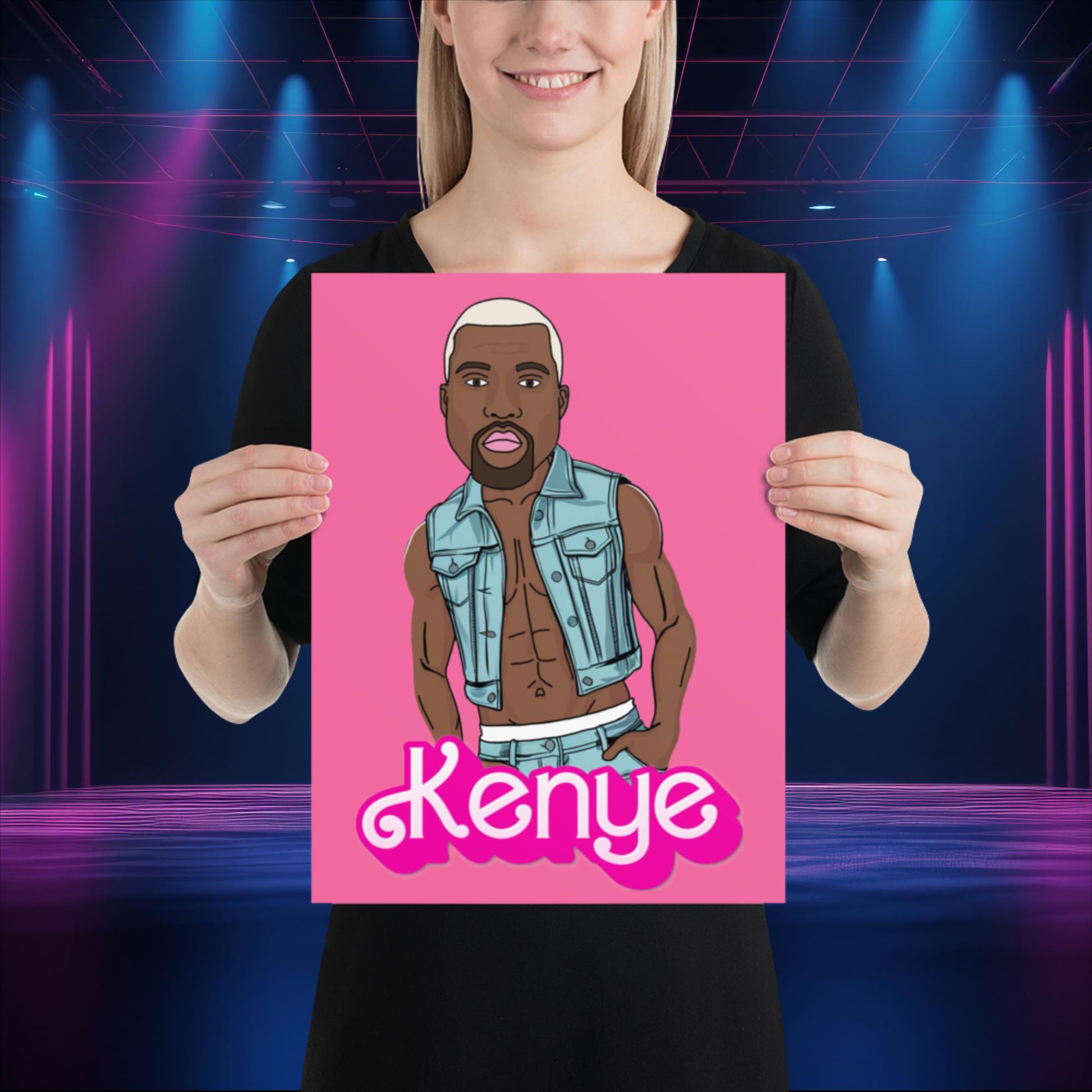 Kenye Barbie Ken Ryan Gosling Kanye West Poster Next Cult Brand