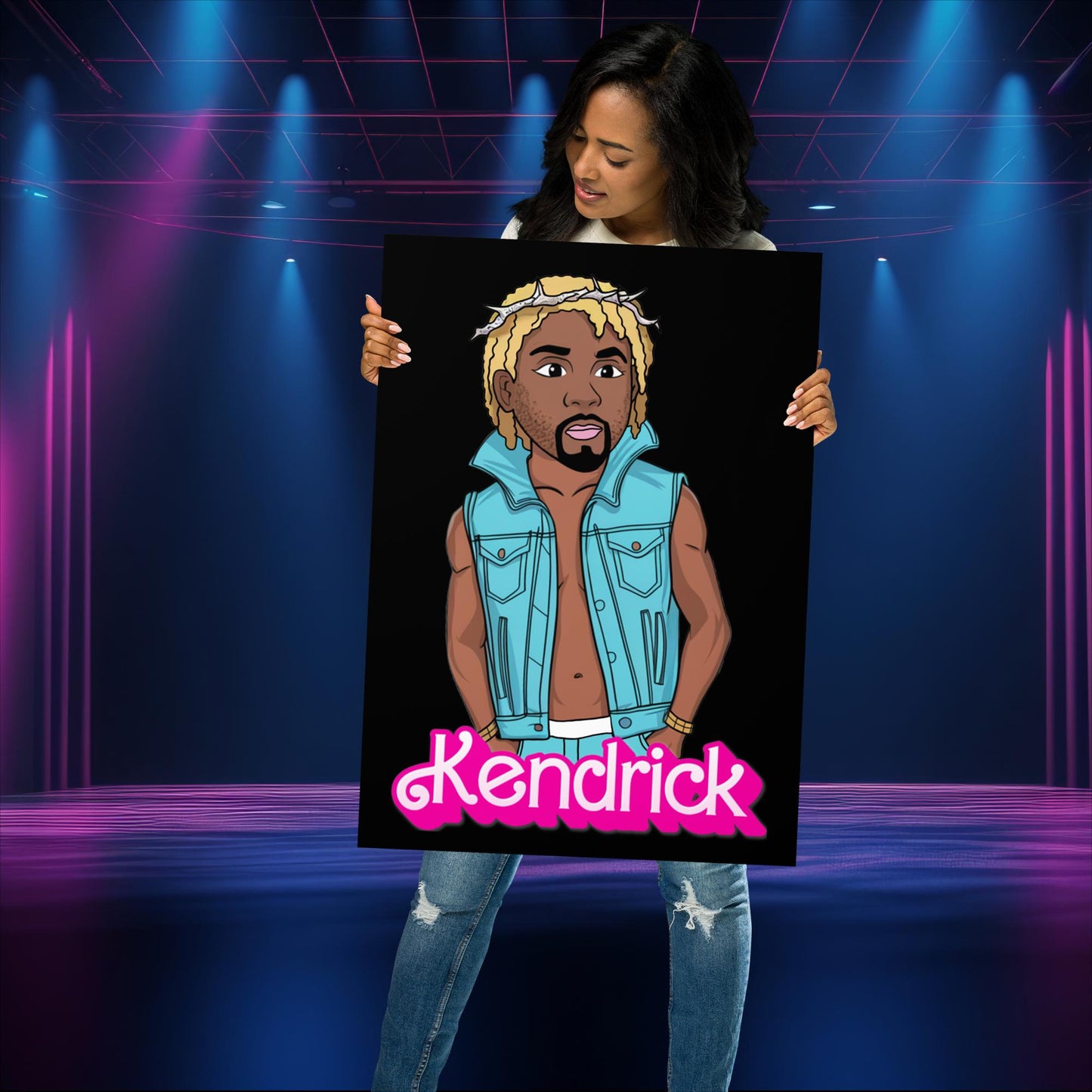 Kendrick Barbie Ken Ryan Gosling Kendrick Lamar Poster Next Cult Brand