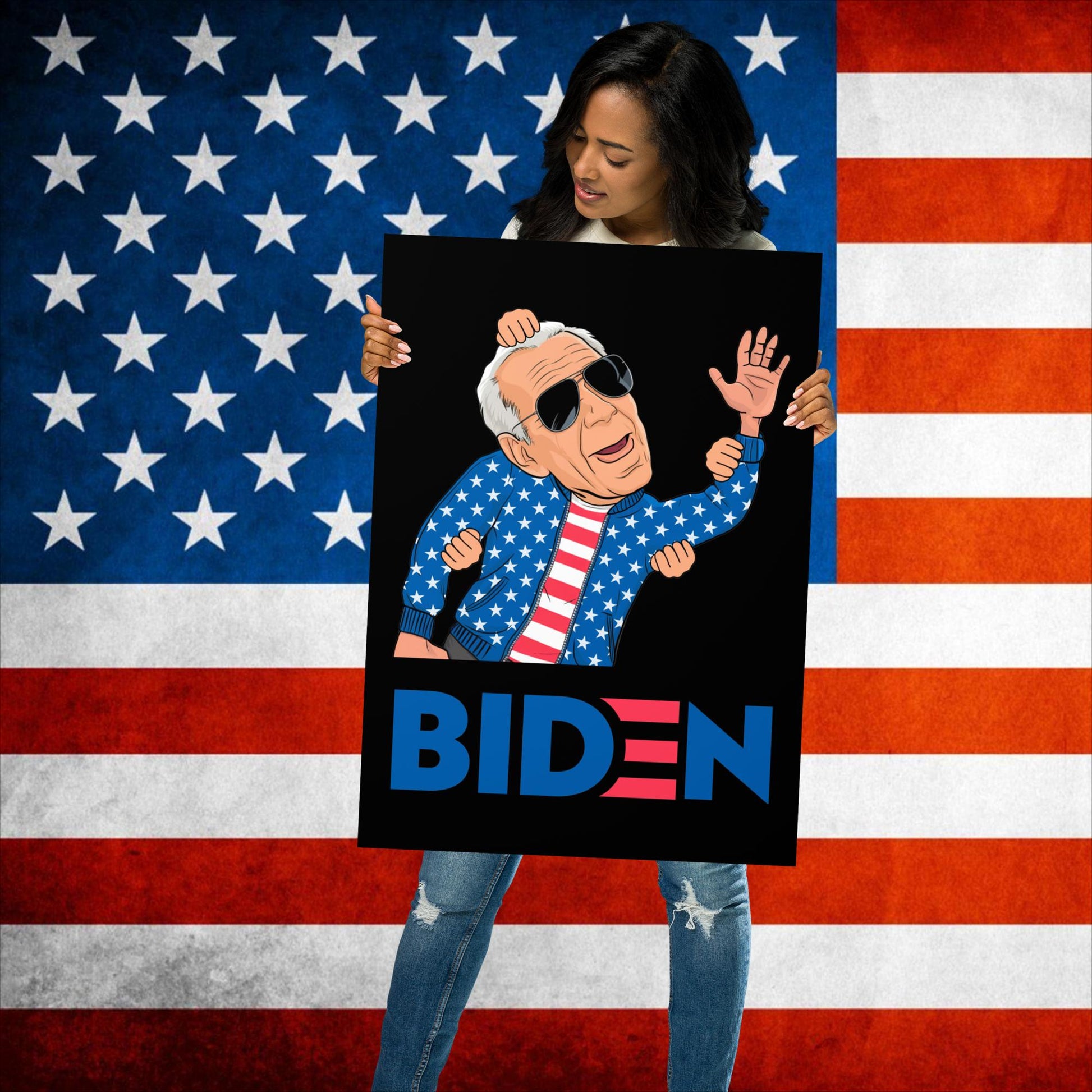 Weekend at Biden's Joe Biden Meme Democrat Republican Trump Gift Biden Gift 90s Vintage Poster Next Cult Brand