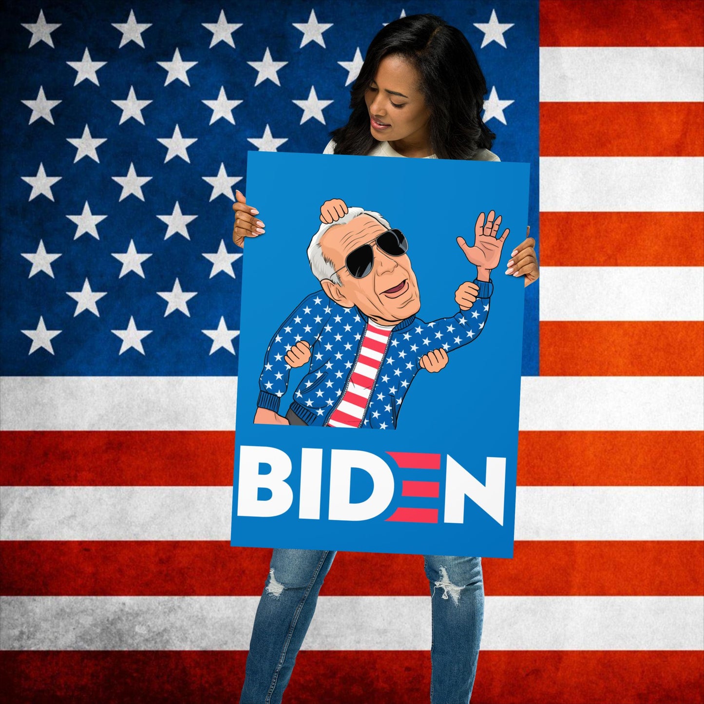 Weekend at Biden's Joe Biden Meme Democrat Republican Trump Gift Biden Gift 90s Vintage Poster Next Cult Brand