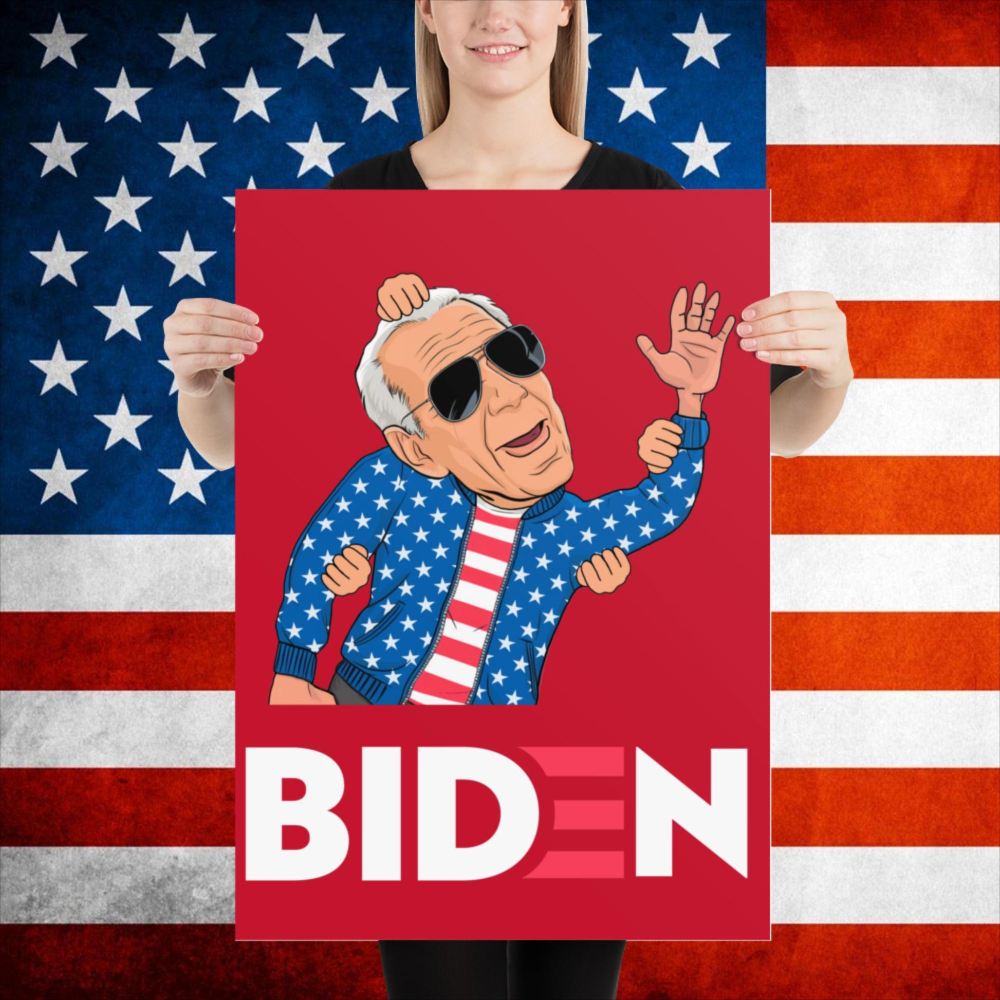 Weekend at Biden's Joe Biden Meme Democrat Republican Trump Gift Biden Gift 90s Vintage Poster Next Cult Brand