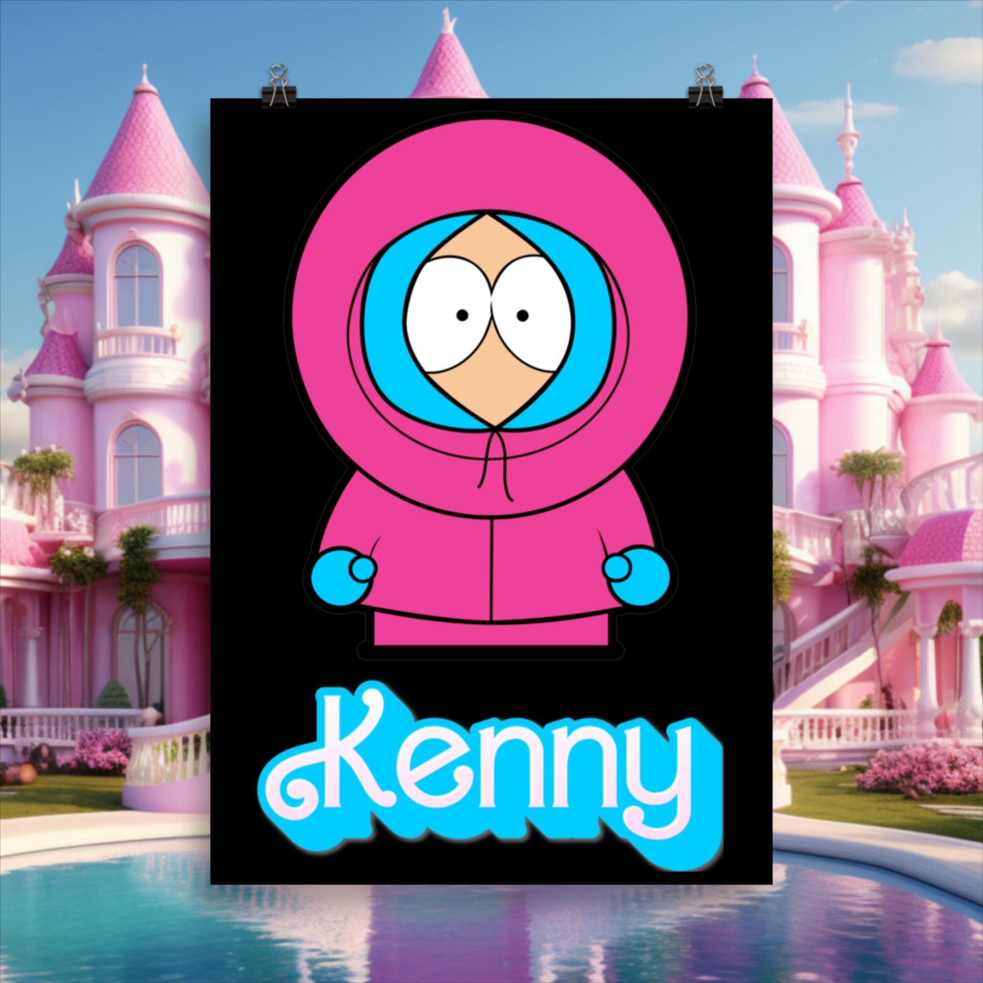 Kenny McCormick Ken Ryan Gosling Barbie South Park Kenny Poster Next Cult Brand