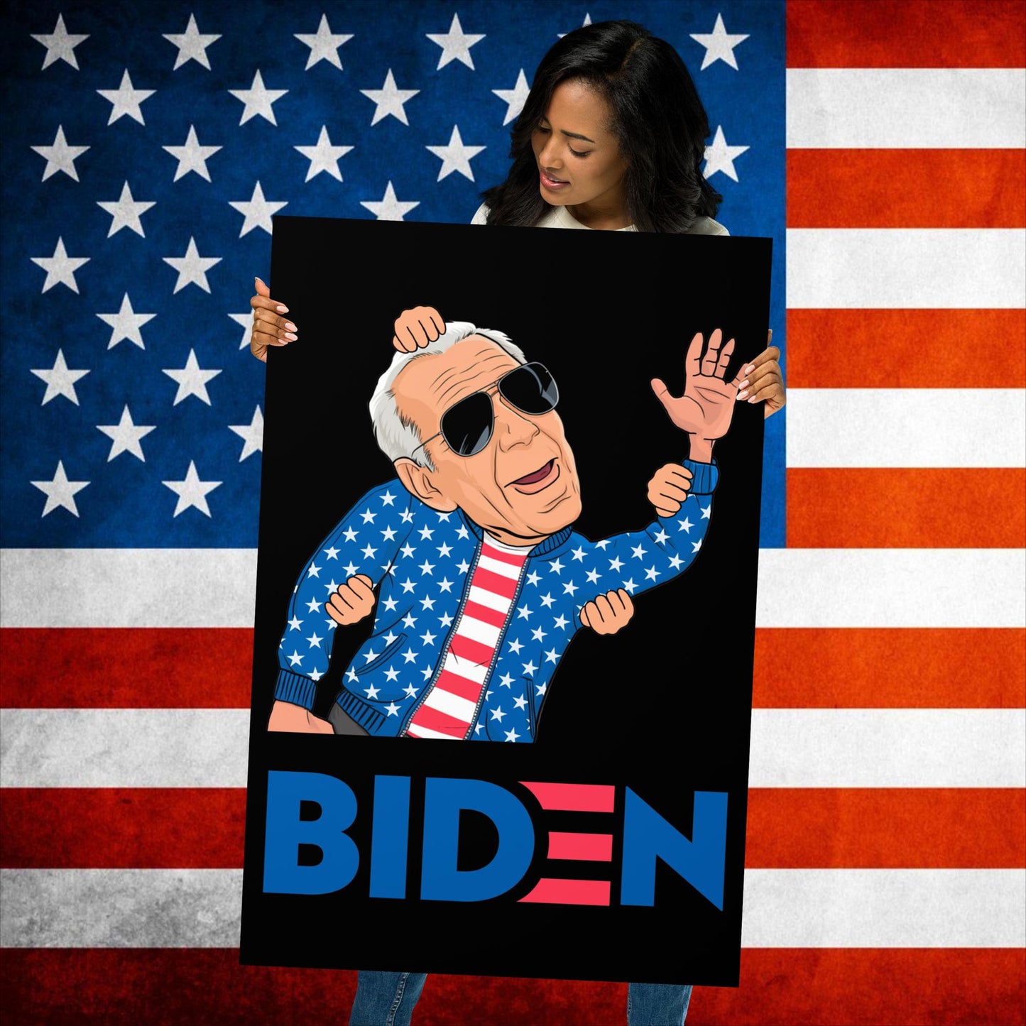 Weekend at Biden's Joe Biden Meme Democrat Republican Trump Gift Biden Gift 90s Vintage Poster Next Cult Brand