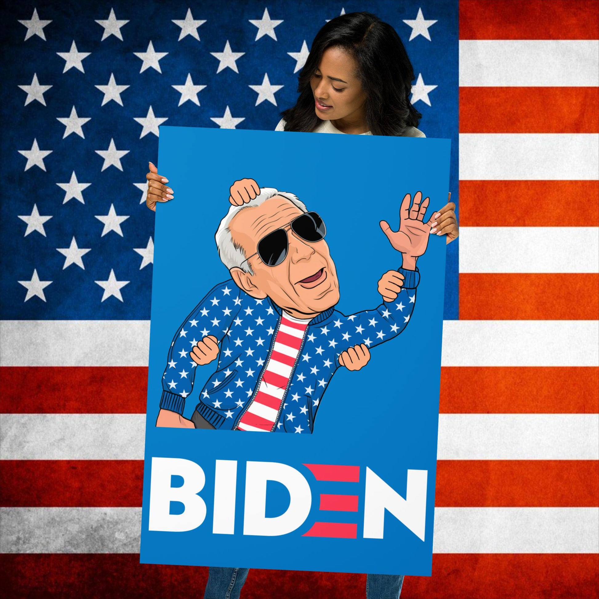 Weekend at Biden's Joe Biden Meme Democrat Republican Trump Gift Biden Gift 90s Vintage Poster Next Cult Brand