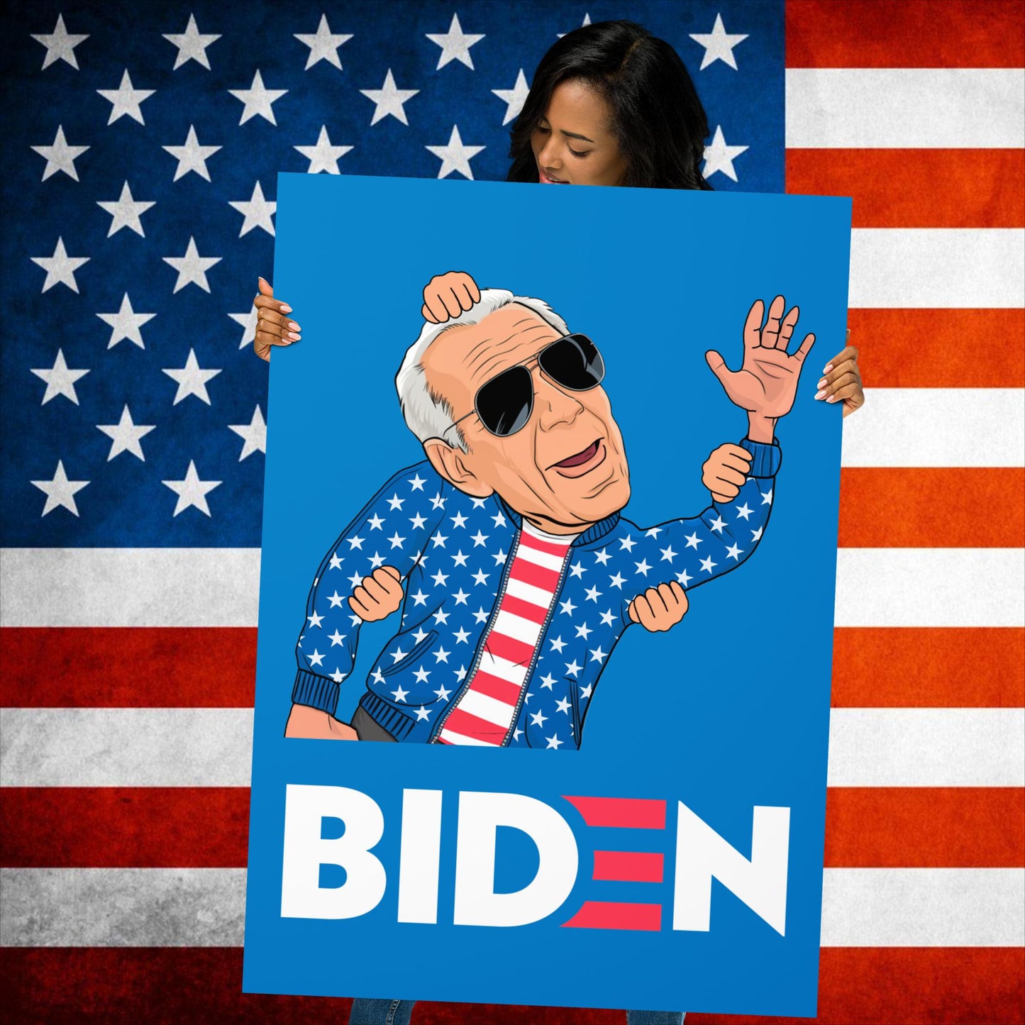 Weekend at Biden's Joe Biden Meme Democrat Republican Trump Gift Biden Gift 90s Vintage Poster Next Cult Brand