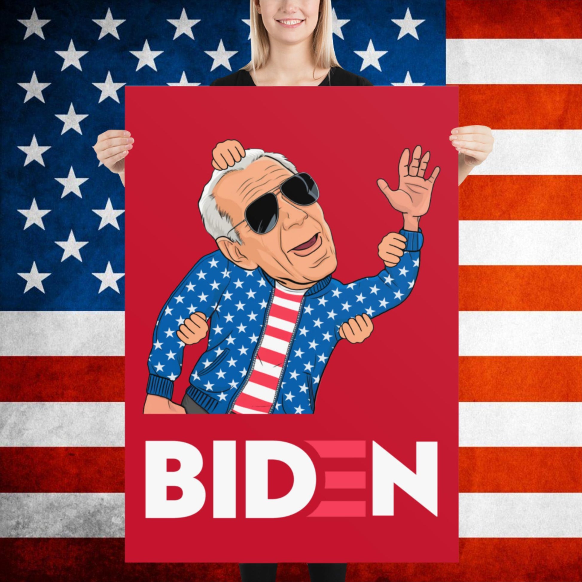 Weekend at Biden's Joe Biden Meme Democrat Republican Trump Gift Biden Gift 90s Vintage Poster Next Cult Brand