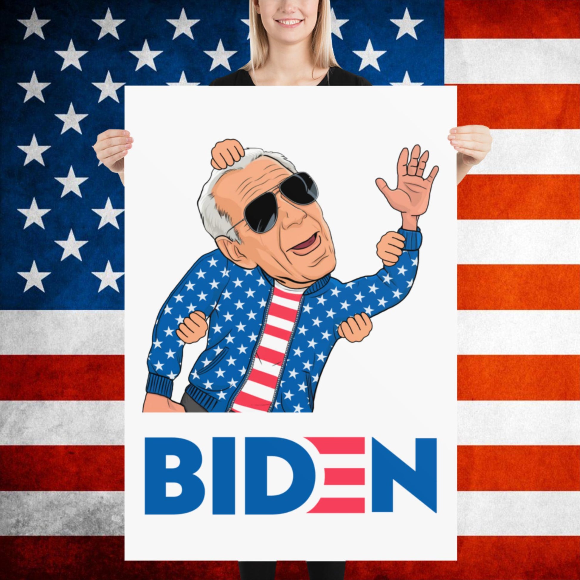 Weekend at Biden's Joe Biden Meme Democrat Republican Trump Gift Biden Gift 90s Vintage Poster Next Cult Brand