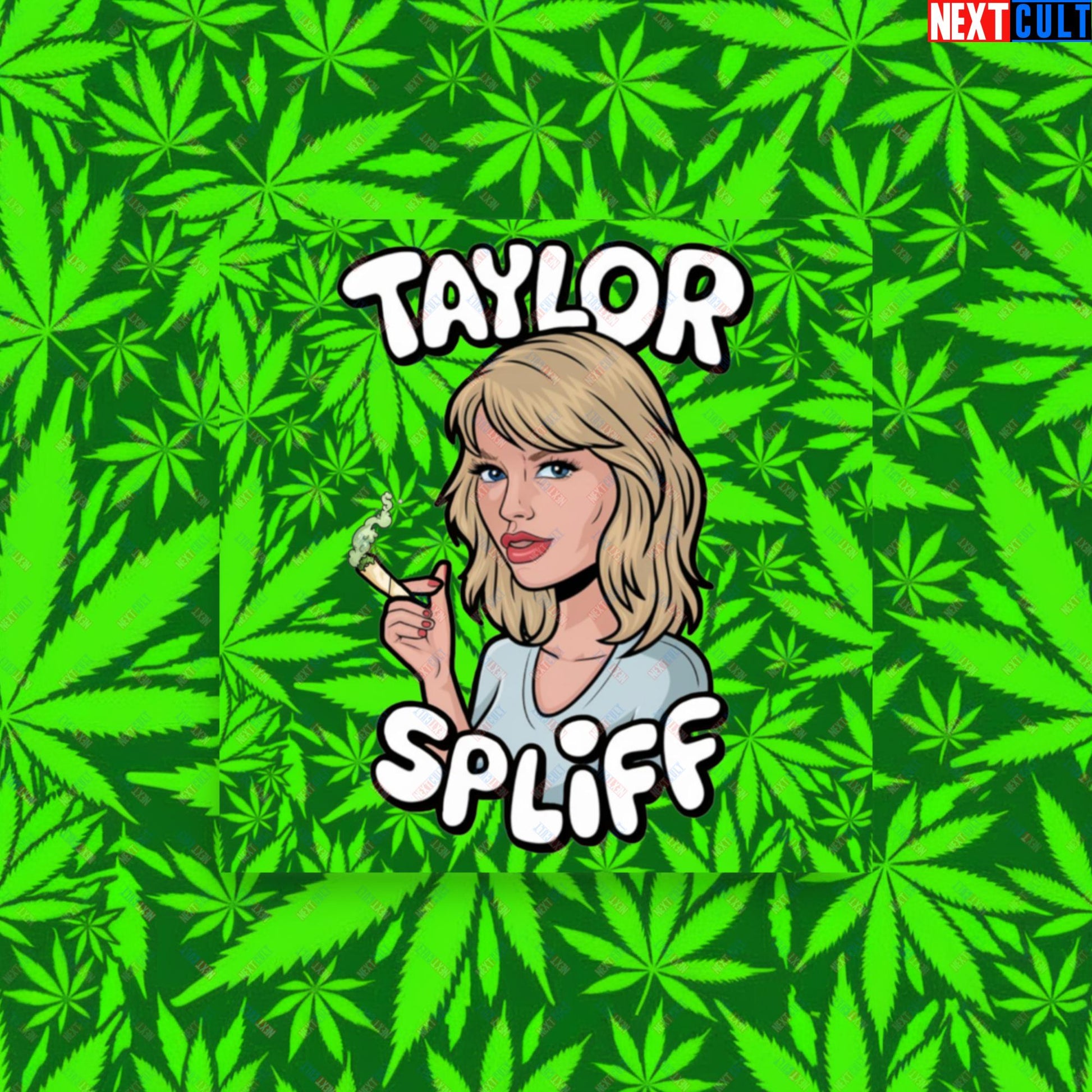 Taylor Spliff Pop Music Star Pothead Stoner Funny Weed Meme Poster 10″×10″ Posters Music Weed Next Cult Brand