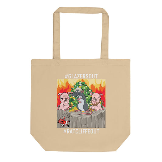 Manchester United Ratcliffe Out, Glazers Out Eco Tote Bag, Carryall Bag, Holdall Bag Default Title Bags Football GlazersOut Manchester United RatcliffeOut Next Cult Brand