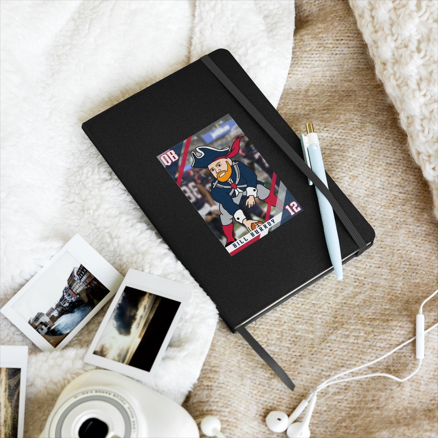 Bill Burrdy New England Patriots NFL Tom Brady Bill Burr Hardcover notebook Next Cult Brand American Football, Bill Burr, Monday Morning Podcast, New England Patriots, NFL, Podcasts, Stand-up Comedy