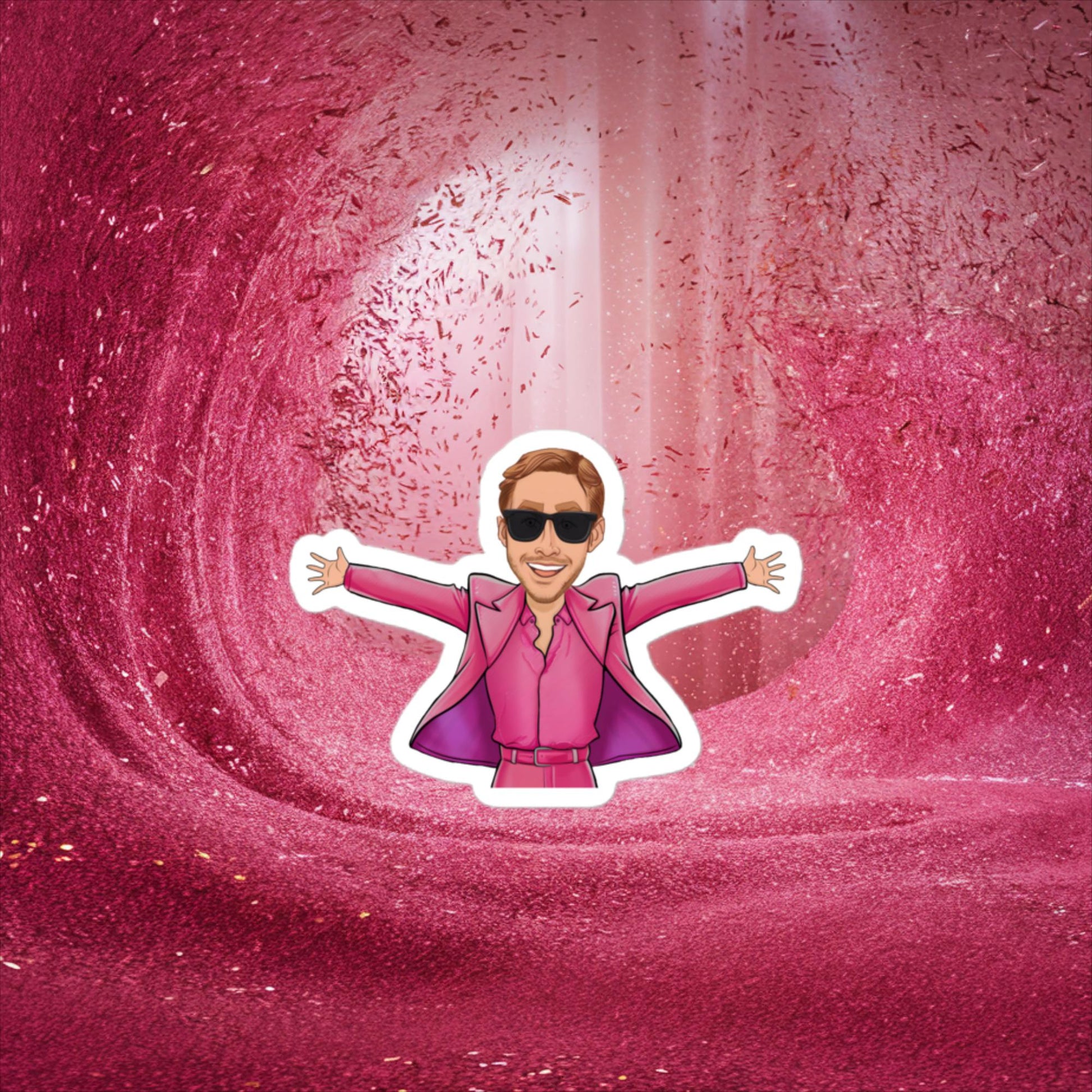 Ken Barbie Ryan Gosling I'm Just Ken Bubble-free stickers Next Cult Brand