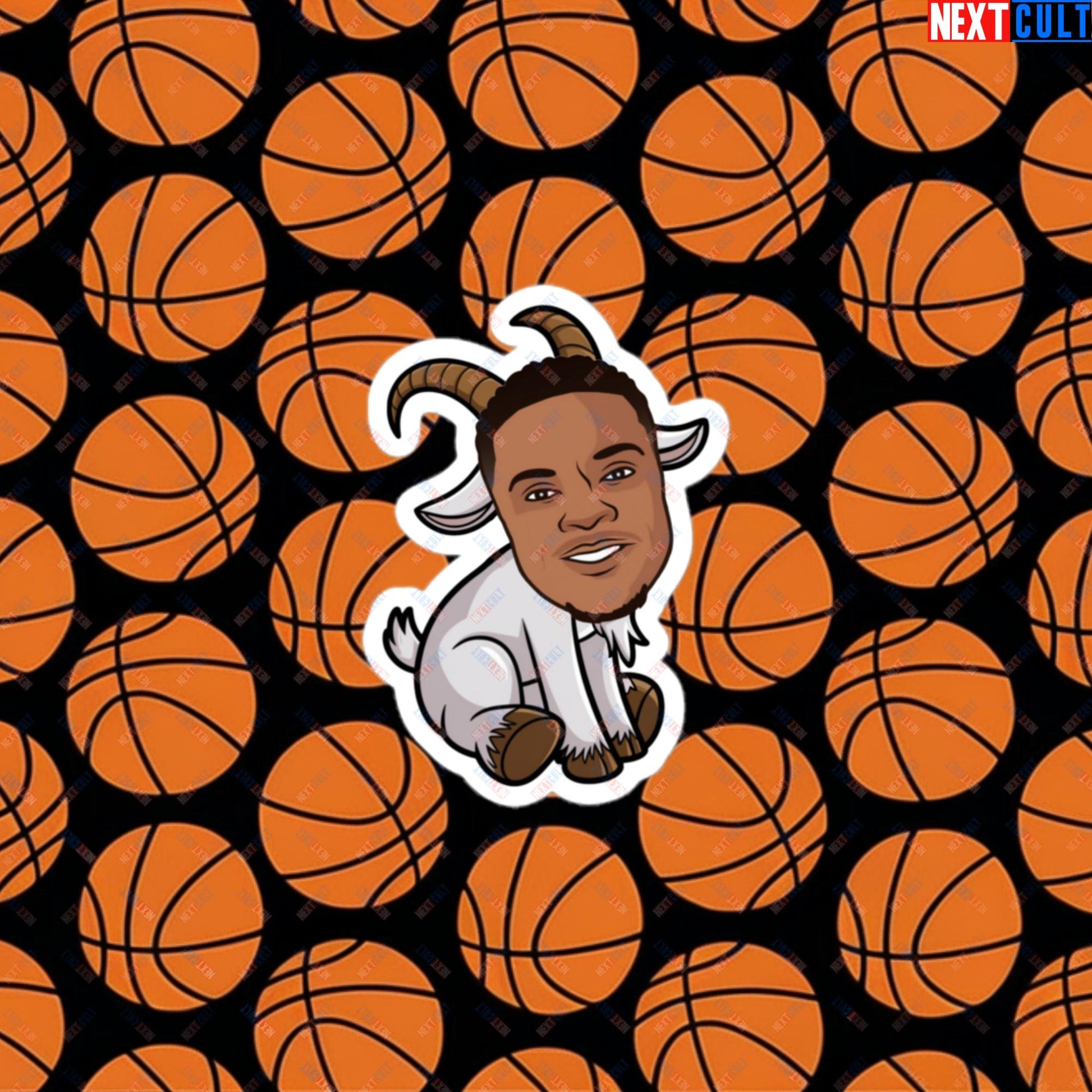 Russell Westbrook G.O.A.T. Sticker - Funny Basketball Meme Decal - Greatest of All Time Print for Basketball Fans - Perfect Gift for Westbrook Fans Bubble-free stickers 3″×3″ Stickers Basketball Denver Nuggets G.O.A.T. NBA Oklahoma City Thunder Russell Westbrook Next Cult Brand