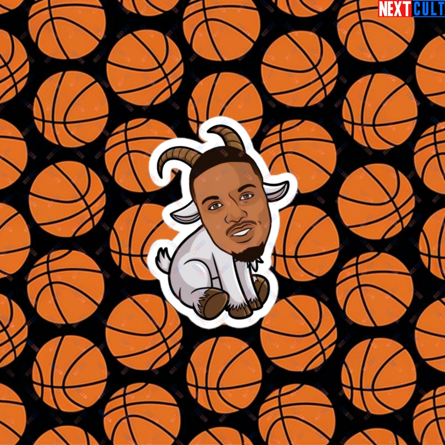 Damian Lillard G.O.A.T. Sticker - Funny Basketball Meme Decal - Greatest of All Time Print for Basketball Fans - Perfect Gift for Damian Lillard Fans Bubble-free stickers 3″×3″ Stickers Basketball Damian Lillard G.O.A.T. Milwaukee Bucks NBA Portland Trail Blazers Next Cult Brand