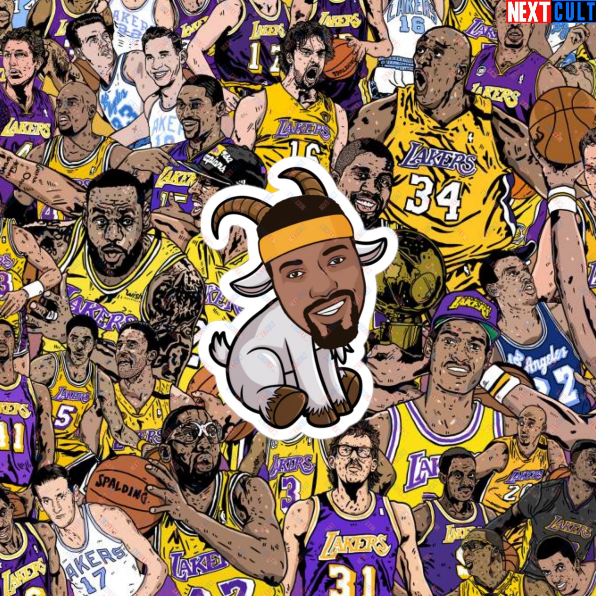 Wilt Chamberlain G.O.A.T. Sticker - Funny Basketball Meme Decal - Greatest of All Time Print for Basketball Fans - Perfect Gift for Wilt Chamberlain Fans Bubble-free stickers 3″×3″ Stickers Basketball G.O.A.T. Golden State Warriors Los Angeles Lakers NBA Philadelphia 76ers Wilt Chamberlain Next Cult Brand