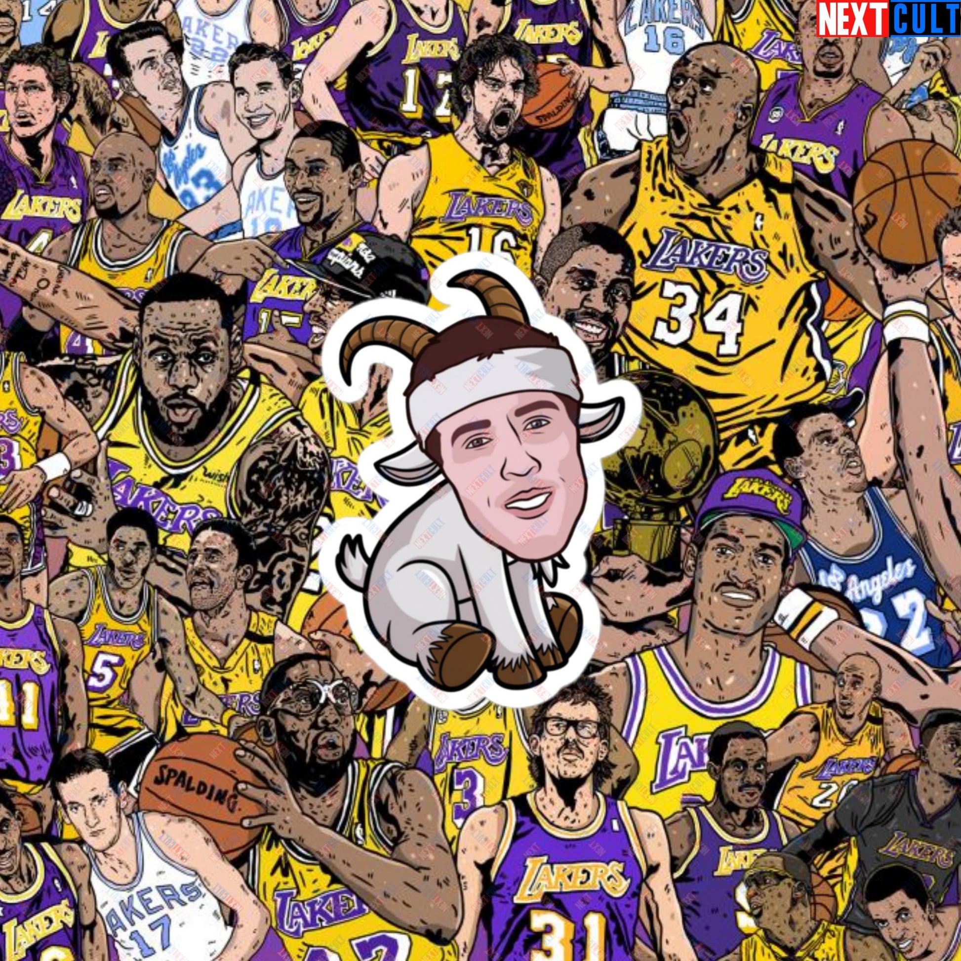 Austin Reaves G.O.A.T. Sticker - Funny Basketball Meme Decal - Greatest of All Time Print for Basketball Fans - Perfect Gift for Austin Reaves Fans Bubble-free stickers 3″×3″ Stickers Austin Reaves Basketball G.O.A.T. Los Angeles Lakers NBA Next Cult Brand