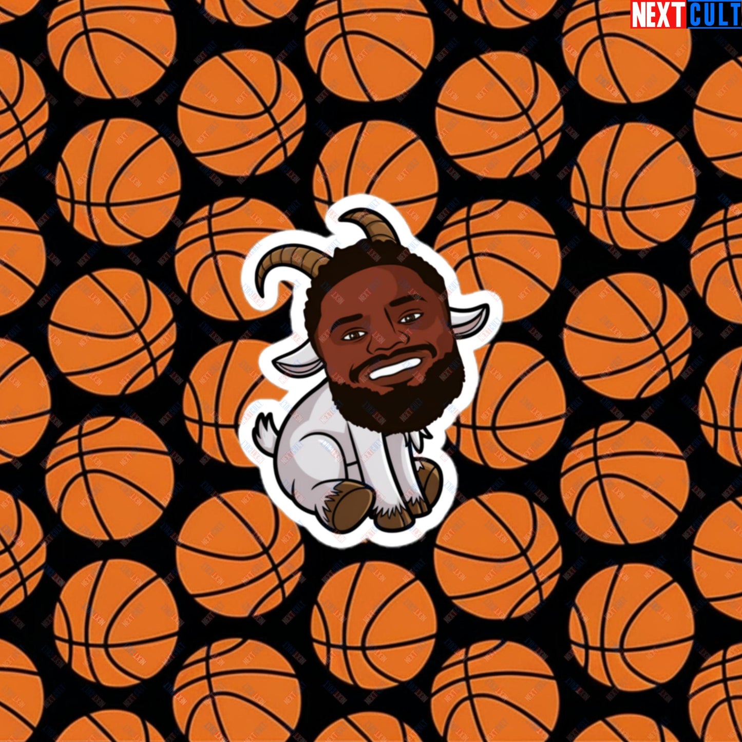 Zion Williamson G.O.A.T. Sticker - Funny Basketball Meme Decal - Greatest of All Time Print for Basketball Fans - Perfect Gift for Zion Williamson Fans Bubble-free stickers 3″×3″ Stickers Basketball G.O.A.T. NBA New Orleans Pelicans Zion Williamson Next Cult Brand