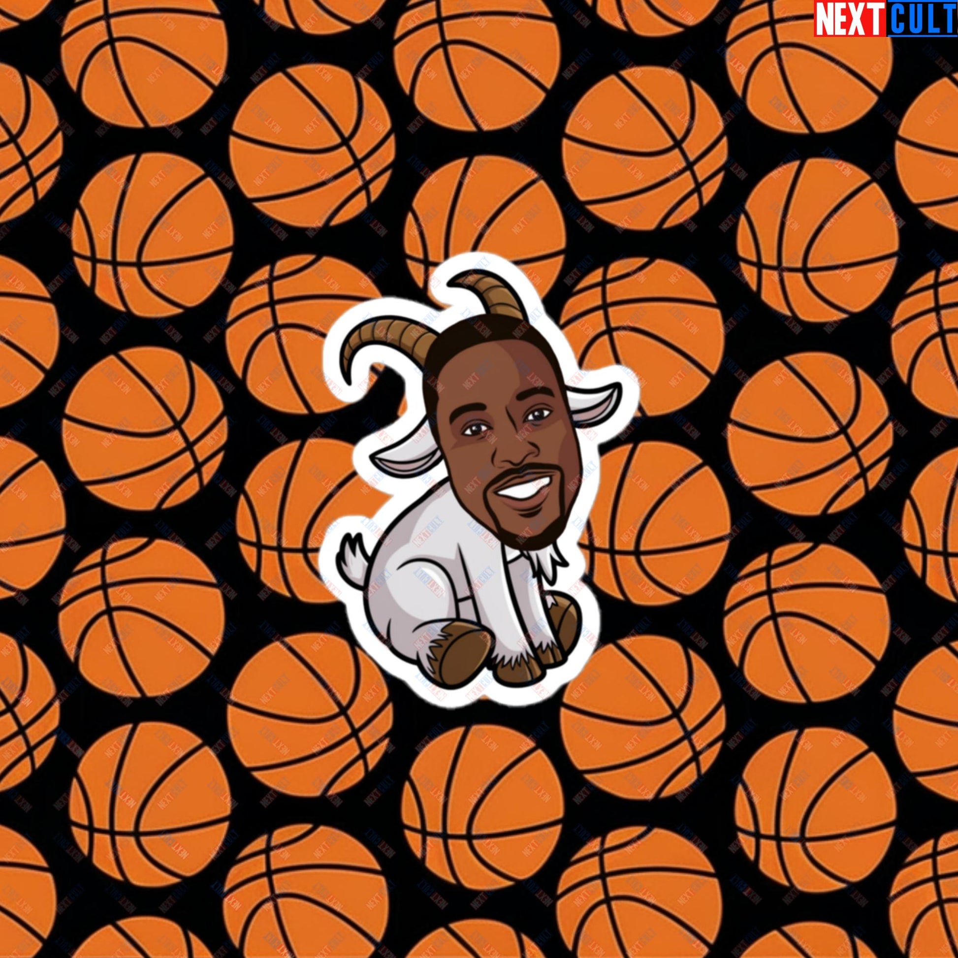 Dwight Howard GOAT Sticker - Funny Basketball Meme Decal - Greatest of All Time Print for Basketball Fans - Perfect Gift for Dwight Howard Fans Bubble-free stickers 3″×3″ Stickers Basketball Dwight Howard G.O.A.T. Los Angeles Lakers NBA Orlando Magic Next Cult Brand