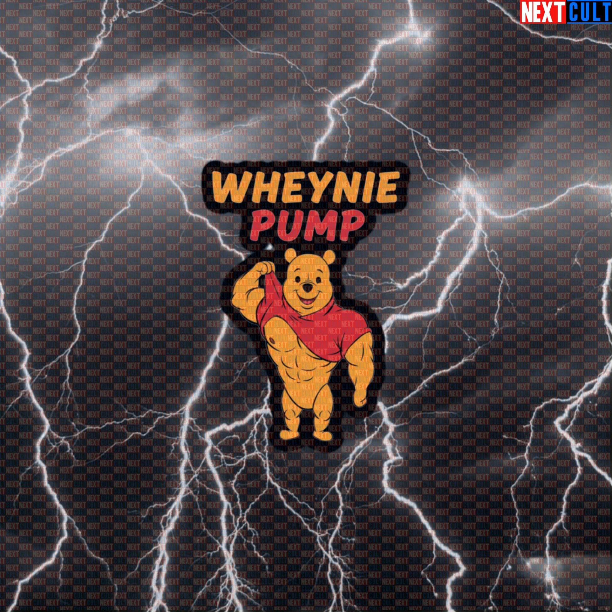 Wheynie The Pooh Gym Sticker | Funny Bodybuilding Meme Decal for Water Bottles & Gym Equipment Default Title Stickers Bodybuilding Films Fitness Gym Workout Next Cult Brand