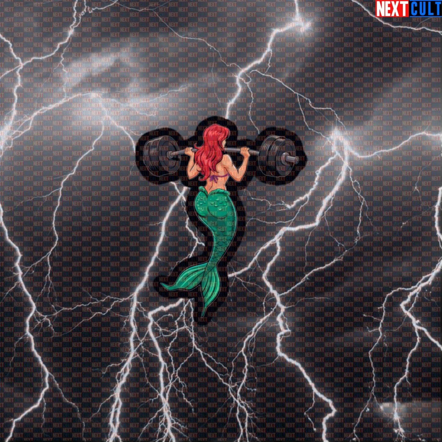 Mermaid Leg Day Gym Sticker | Funny Workout Decal for Water Bottles & Gym Gear | Fitness Meme Sticker Default Title Stickers Bodybuilding Films Fitness Gym Leg Day Powerlifting Workout Next Cult Brand